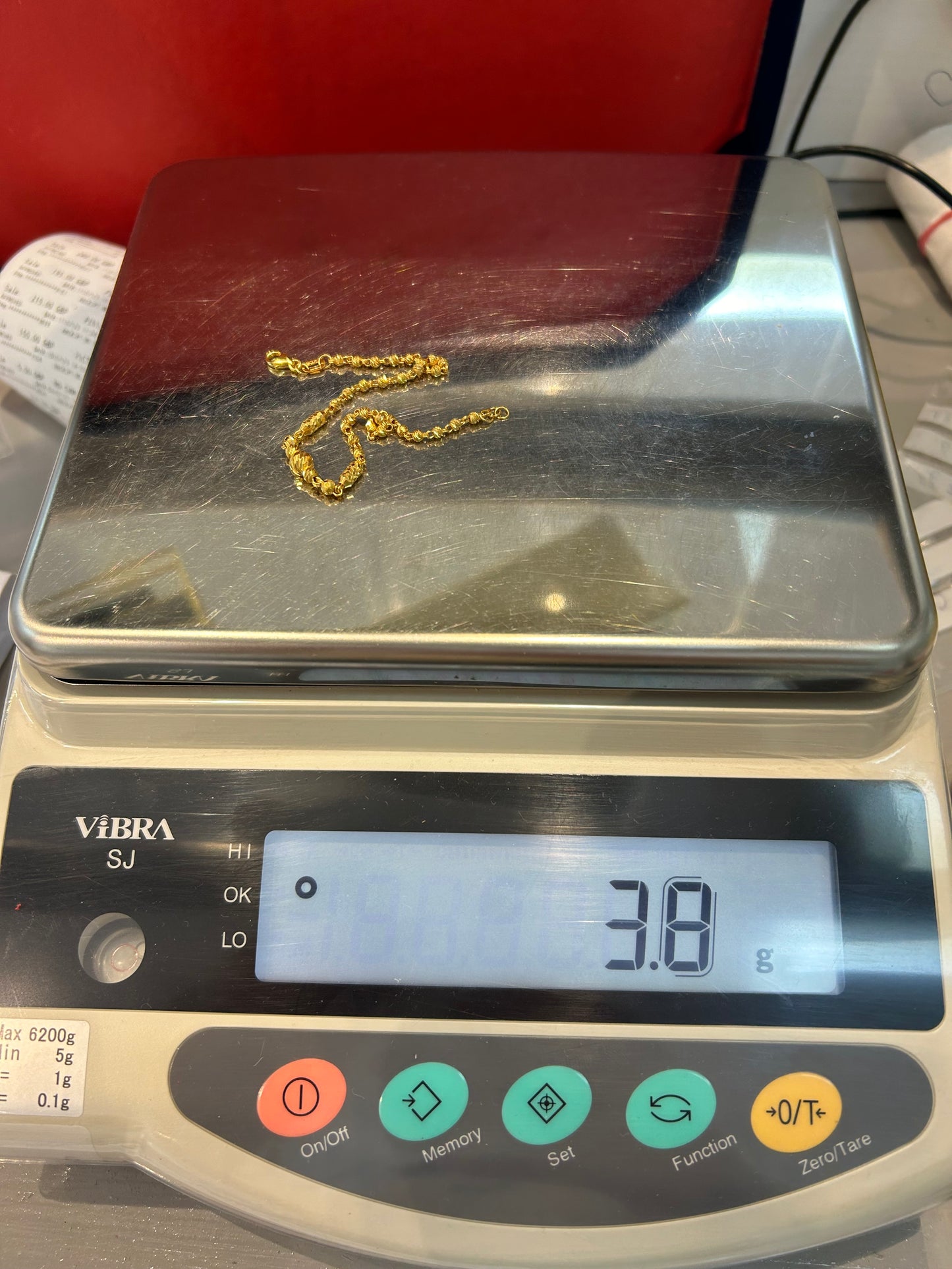 22ct gold bracelet 3.8 grams hallmarked