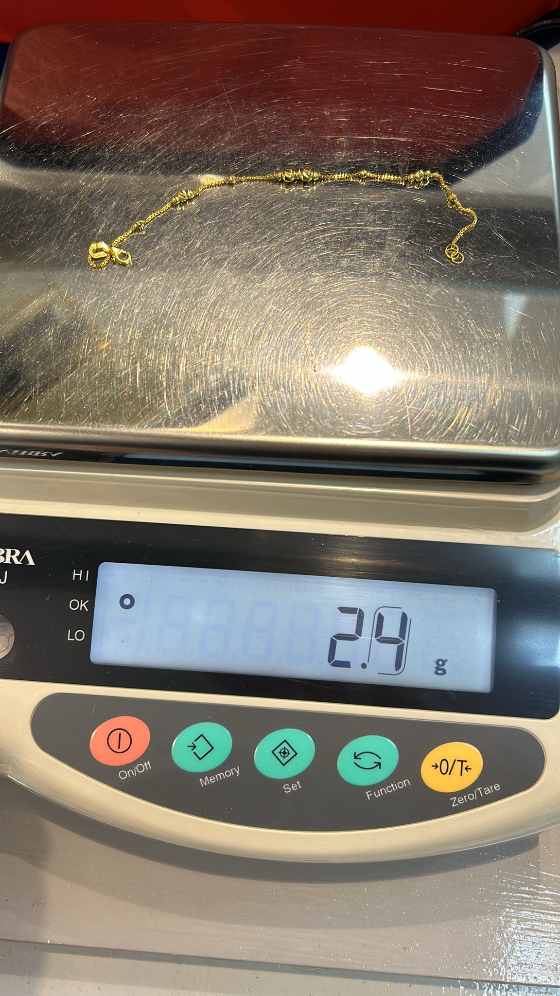 22ct gold bracelet 2.4 grams hallmarked (custom order)