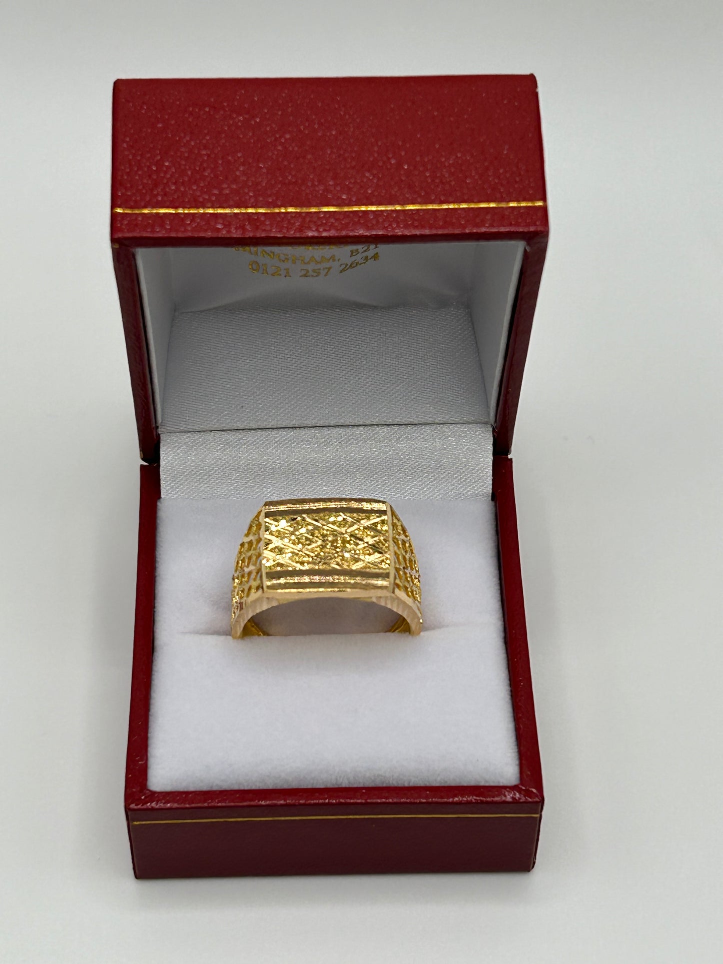 22ct Gold Men's Ring Size U 7.5 grams Hallmarked