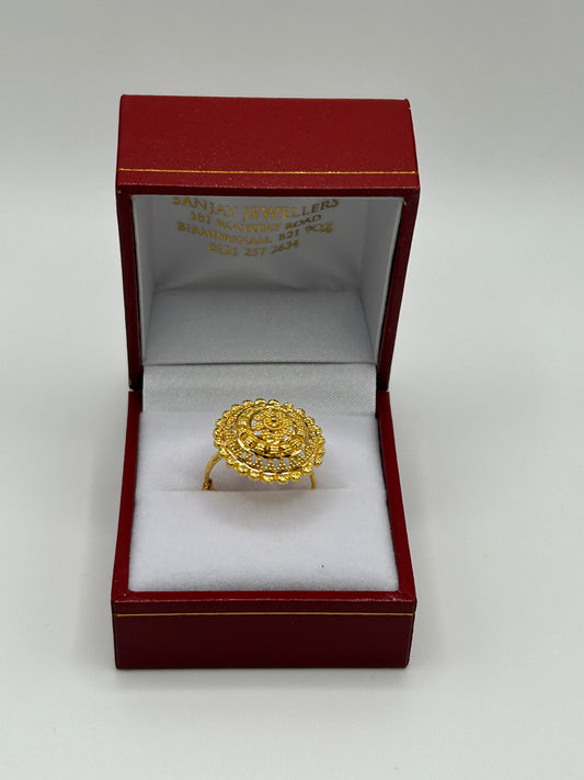 22ct Gold Ring Adjustable Ladies Hallmarked 4.8 grams