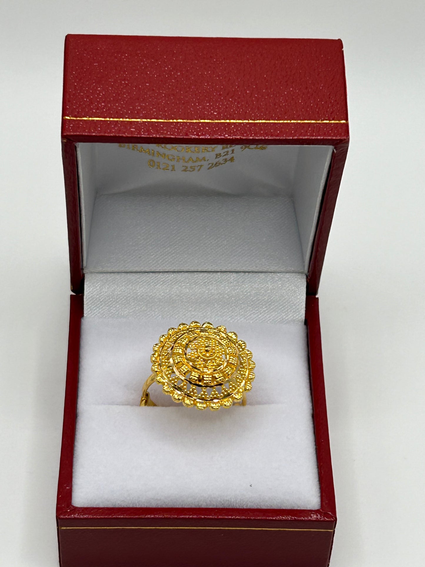 22ct Gold Ring Adjustable Ladies Hallmarked 4.8 grams