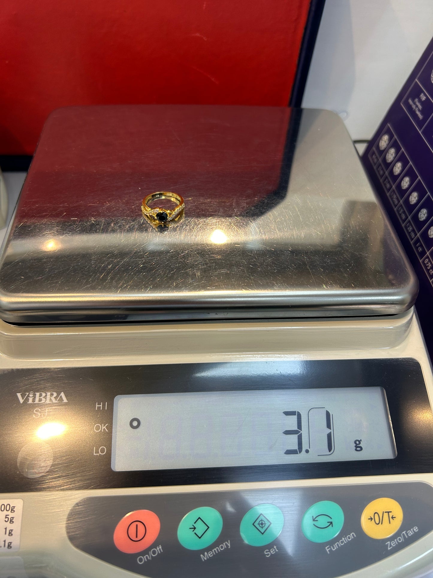 22ct Gold Ladies Ring 3.1 grams Hallmarked Size k1/2