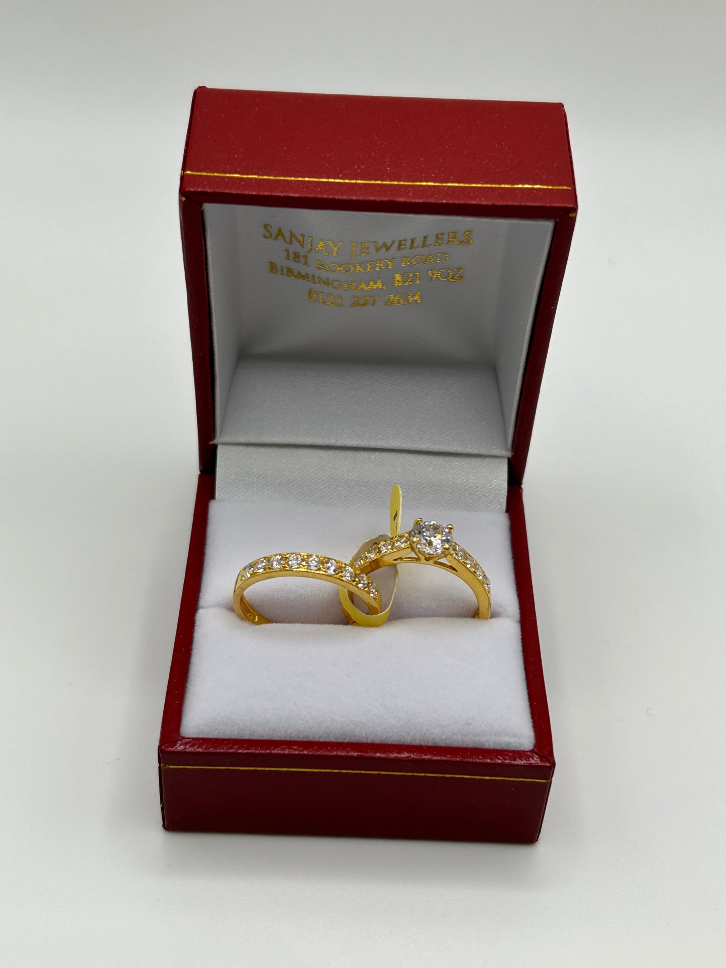 22ct Gold Double Set Ring 5.2 grams Hallmarked Size M