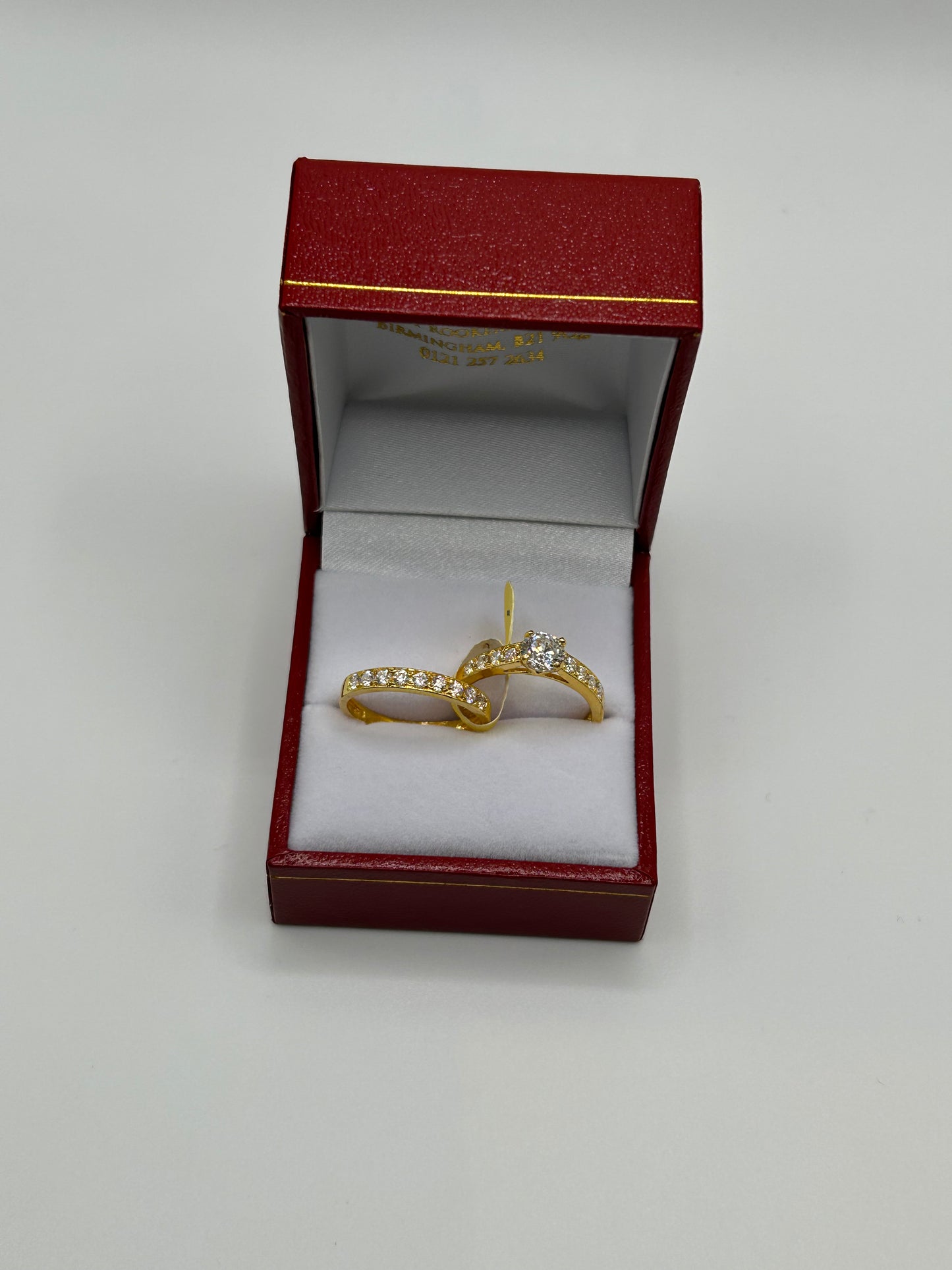 22ct Gold Double Set Ring 5.2 grams Hallmarked Size M