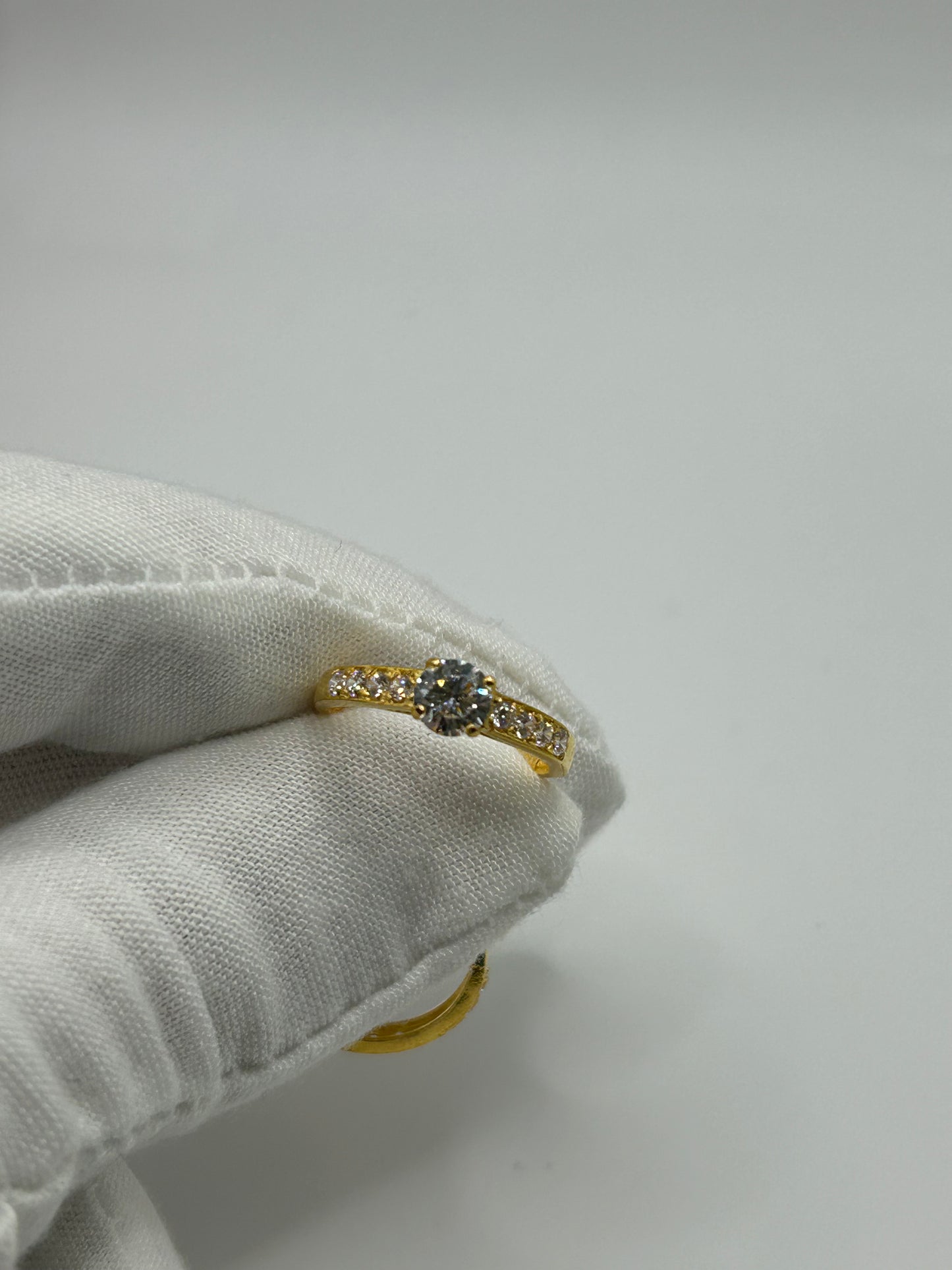 22ct Gold Double Set Ring 5.2 grams Hallmarked Size M