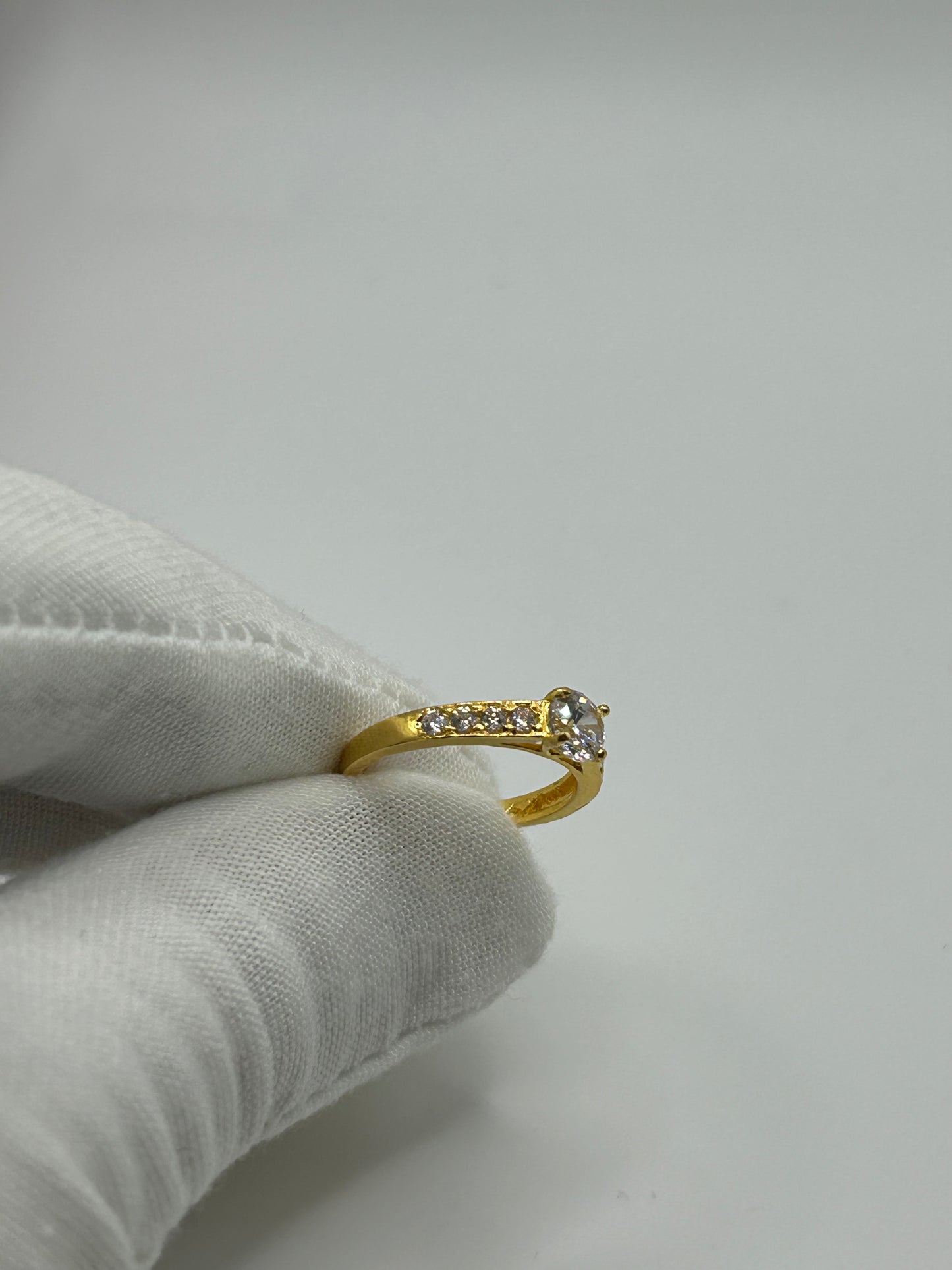 22ct Gold Double Set Ring 5.2 grams Hallmarked Size M