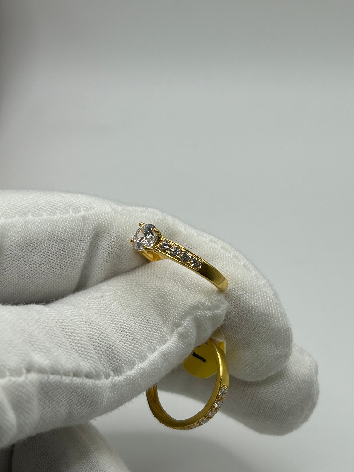 22ct Gold Double Set Ring 5.2 grams Hallmarked Size M