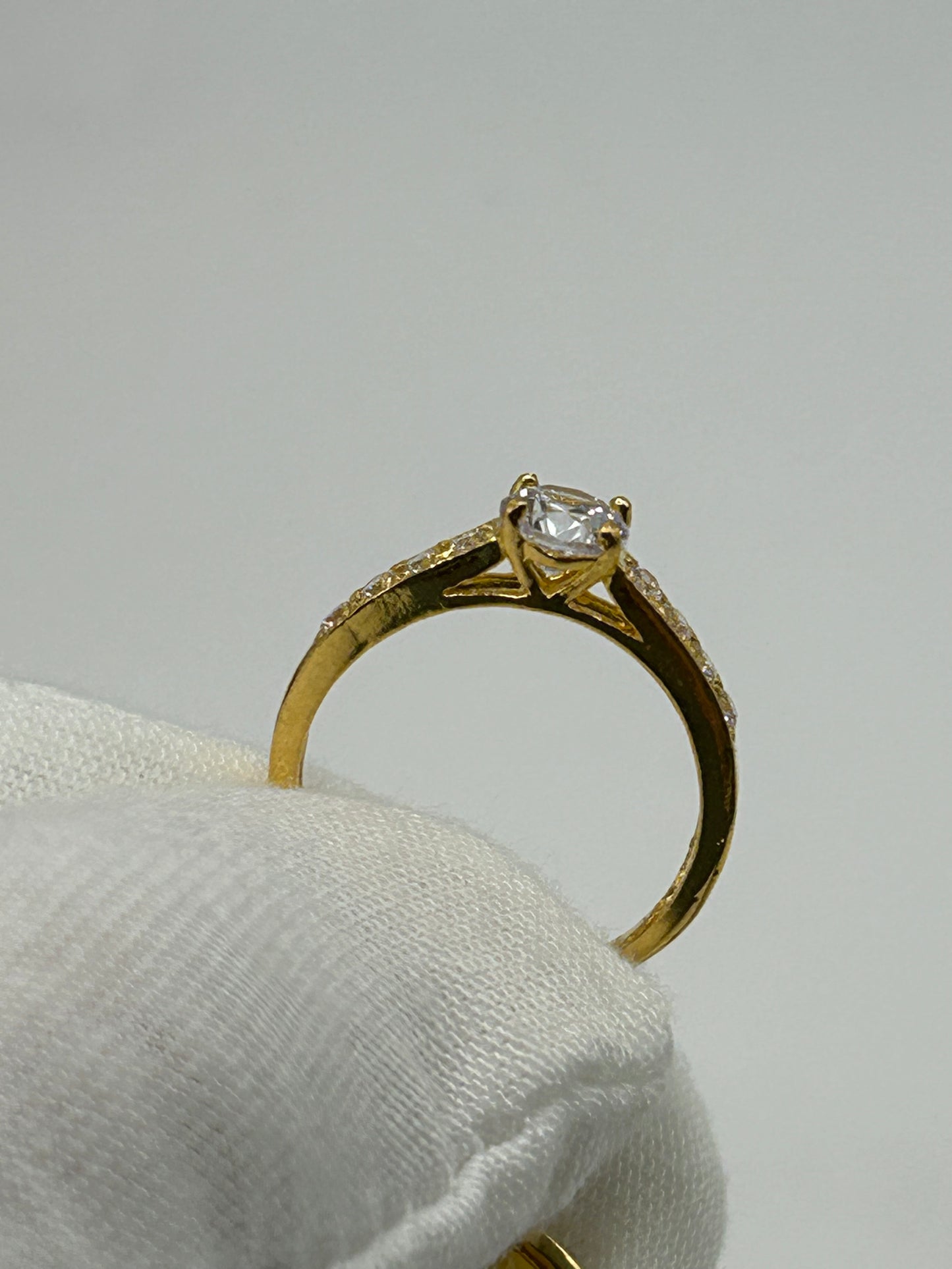22ct Gold Double Set Ring 5.2 grams Hallmarked Size M
