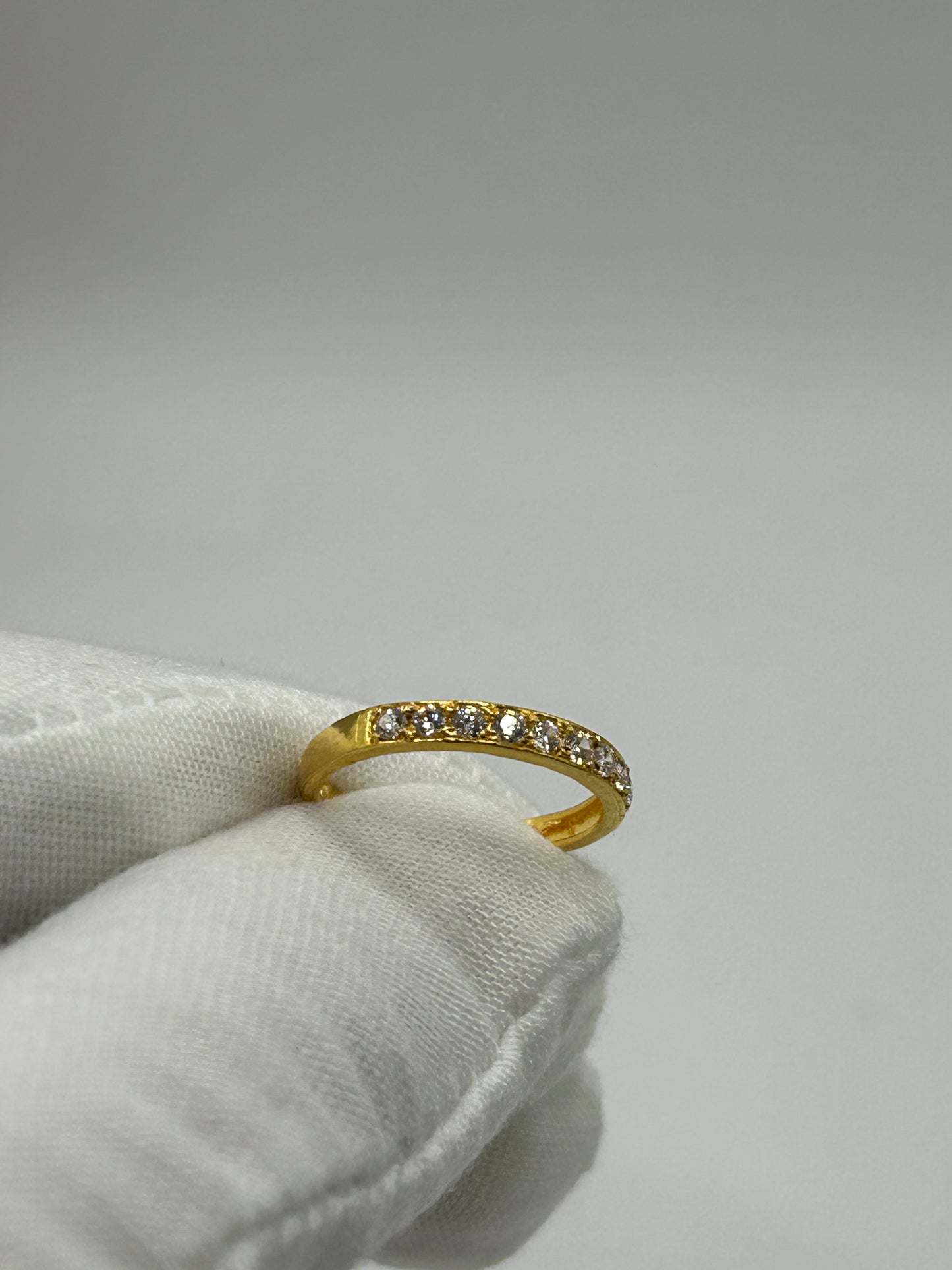 22ct Gold Double Set Ring 5.2 grams Hallmarked Size M