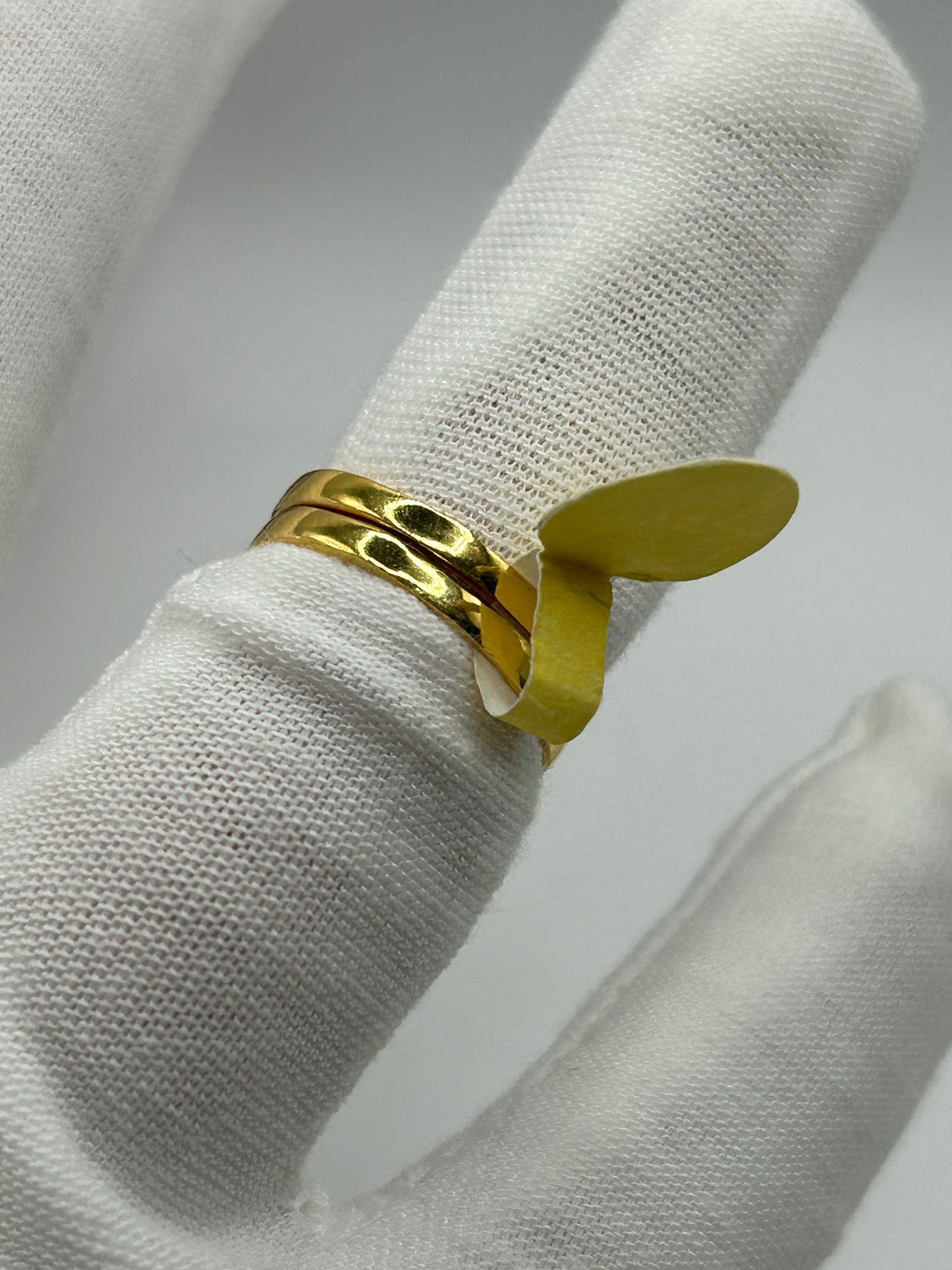 22ct Gold Double Set Ring 5.2 grams Hallmarked Size M