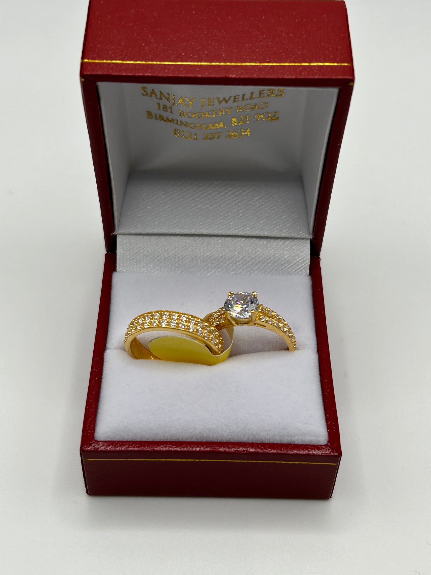 22ct Gold Double Set Ring 5.3 grams Hallmarked Size L