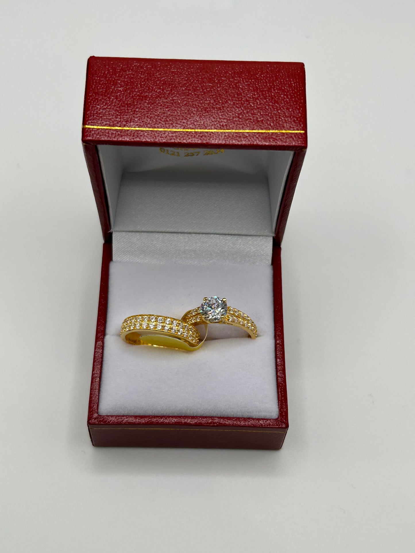 22ct Gold Double Set Ring 5.3 grams Hallmarked Size L