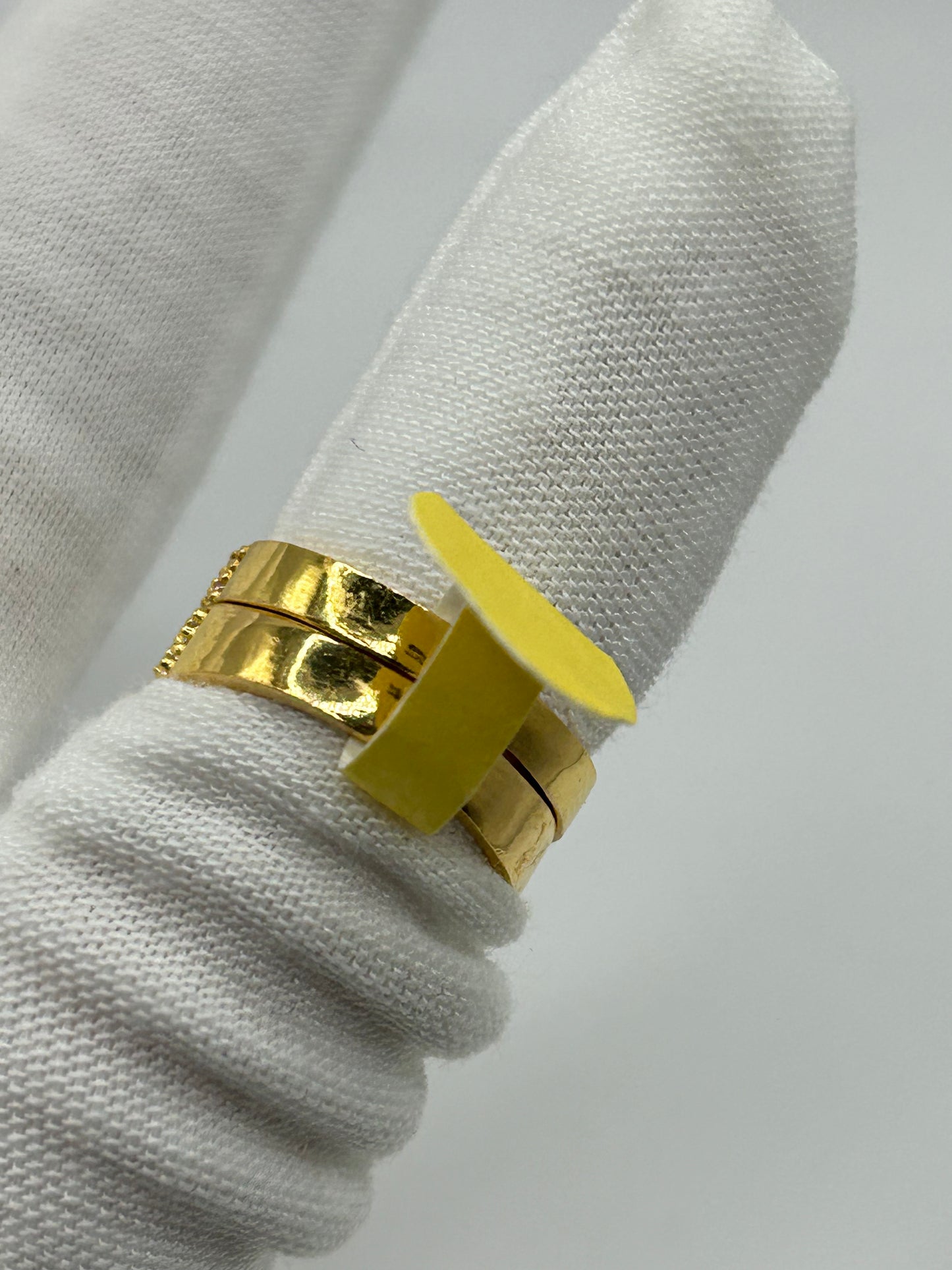 22ct Gold Double Set Ring 5.3 grams Hallmarked Size L