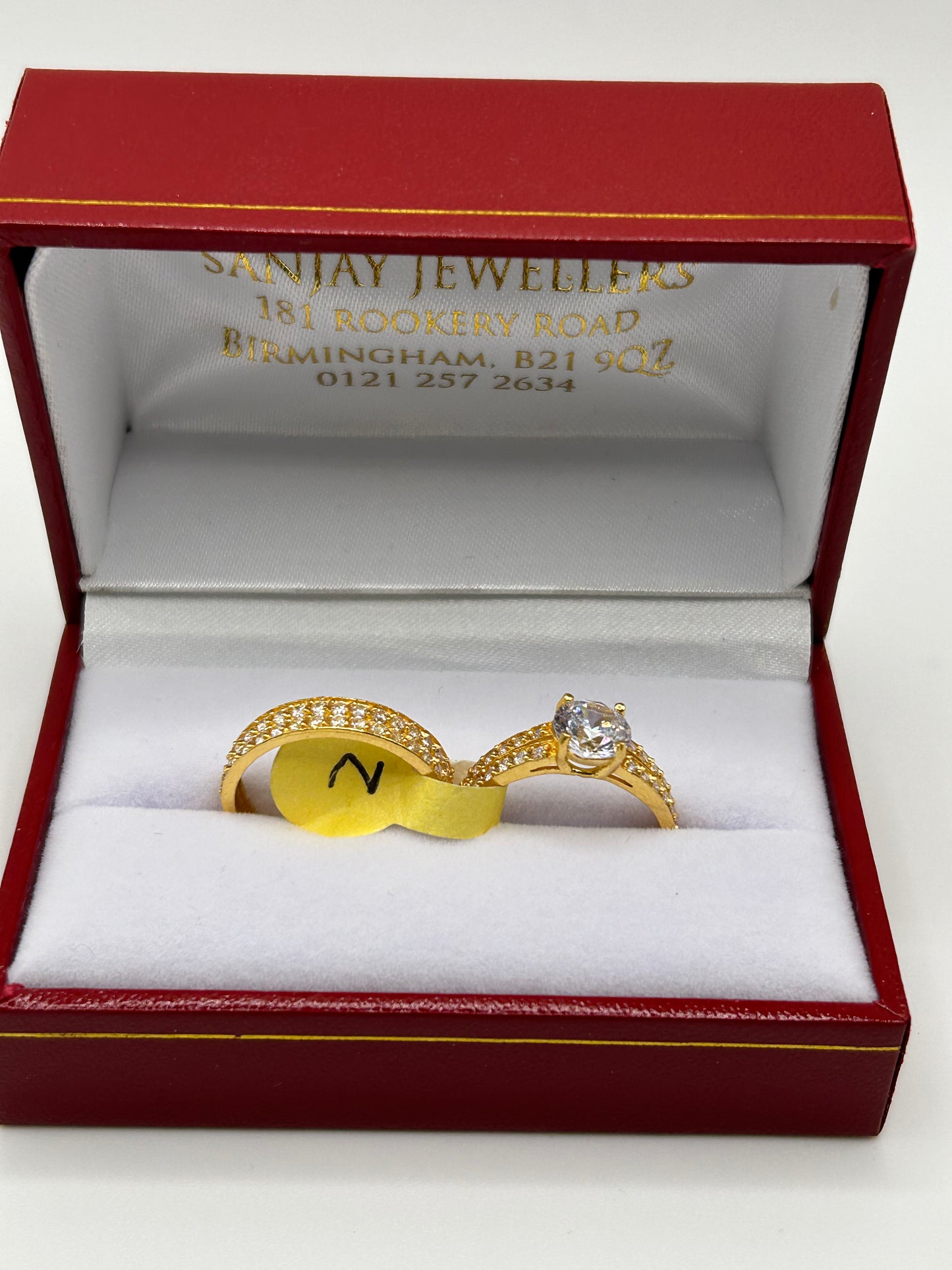 22ct Gold Double Set Ring 5.7 grams Hallmarked Size N