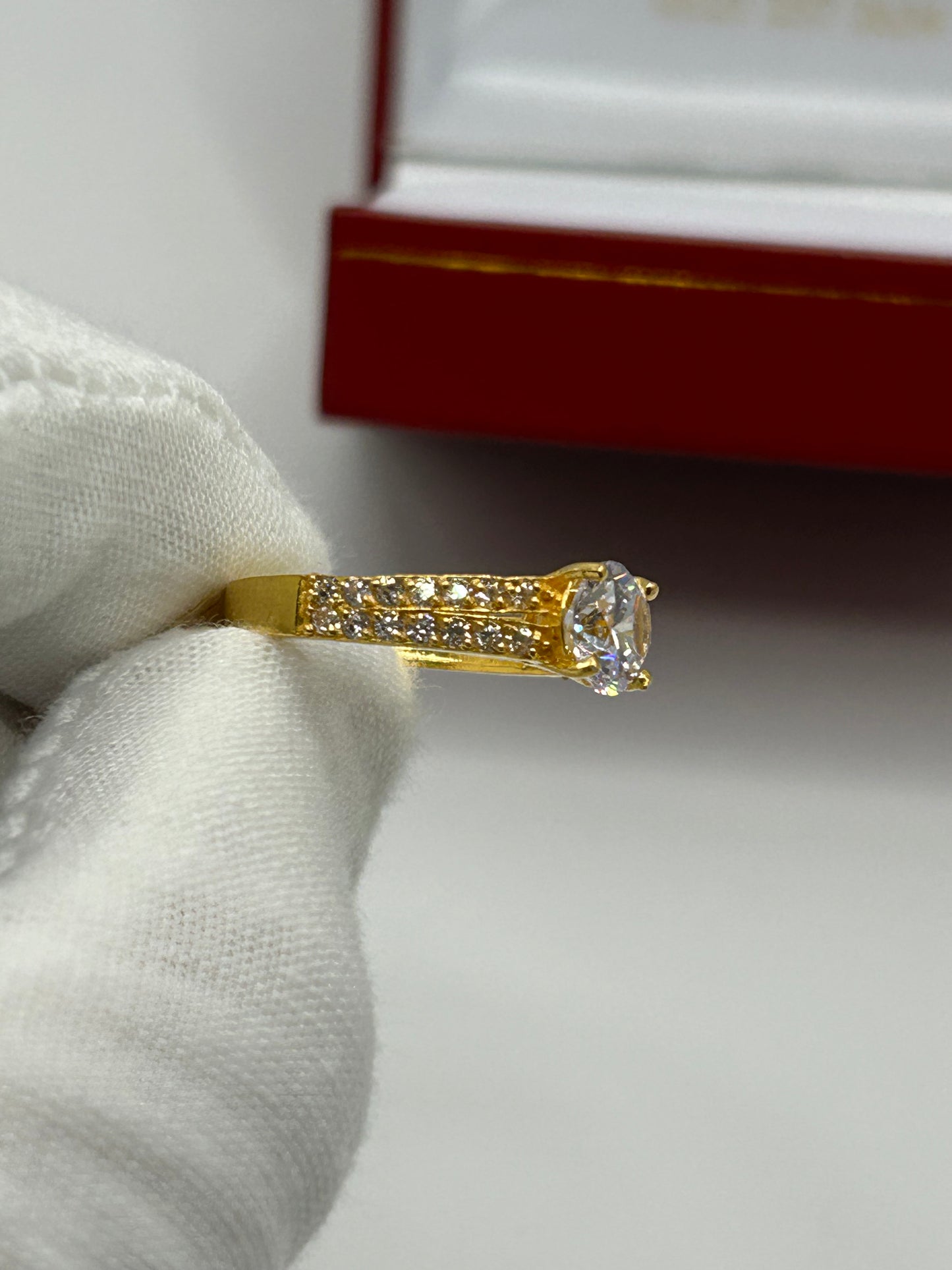 22ct Gold Double Set Ring 5.7 grams Hallmarked Size N