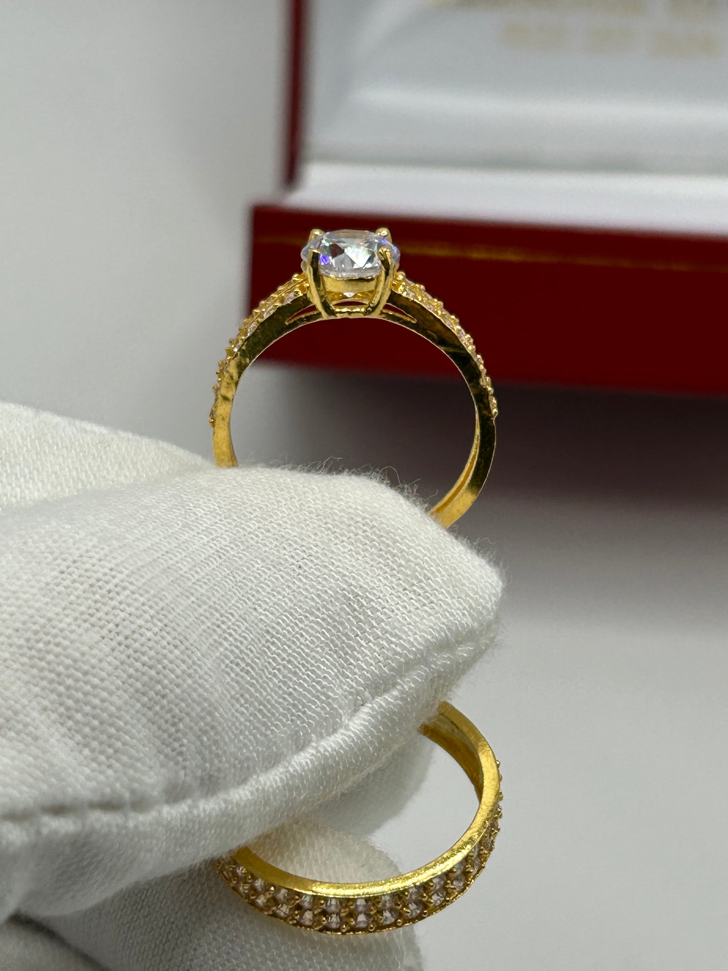 22ct Gold Double Set Ring 5.7 grams Hallmarked Size N