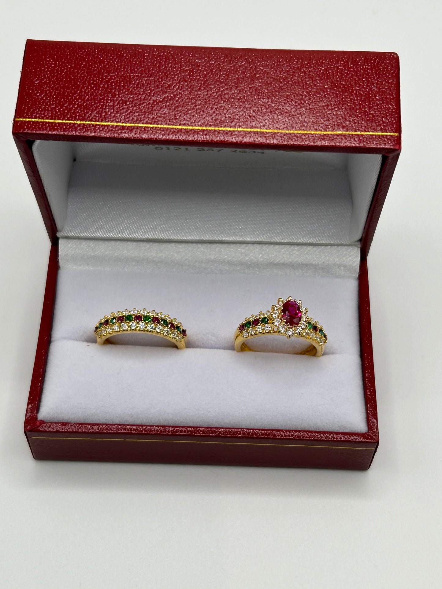 22ct Gold Double Set Ring 7.2 grams Hallmarked Size L