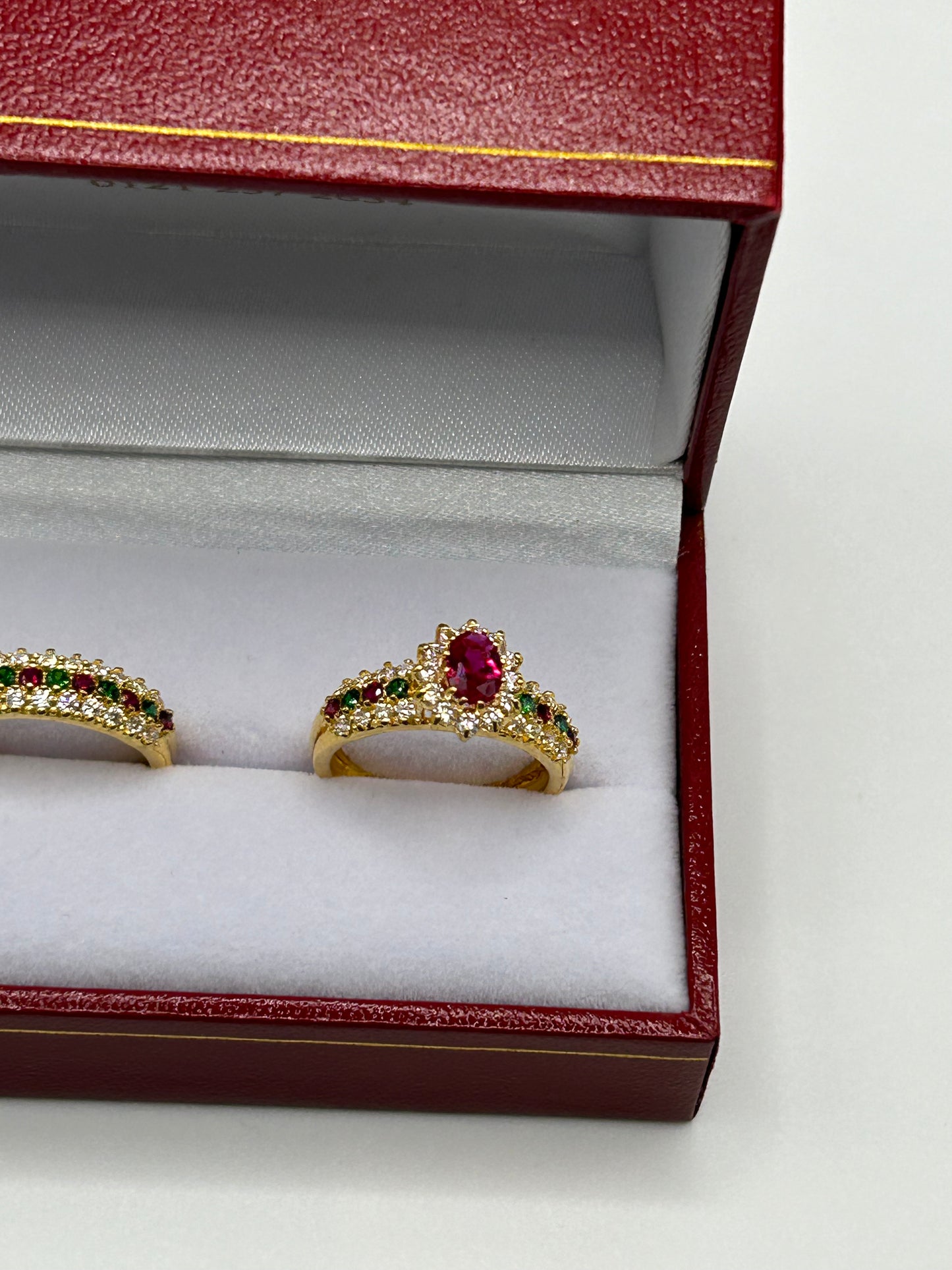 22ct Gold Double Set Ring 7.2 grams Hallmarked Size L