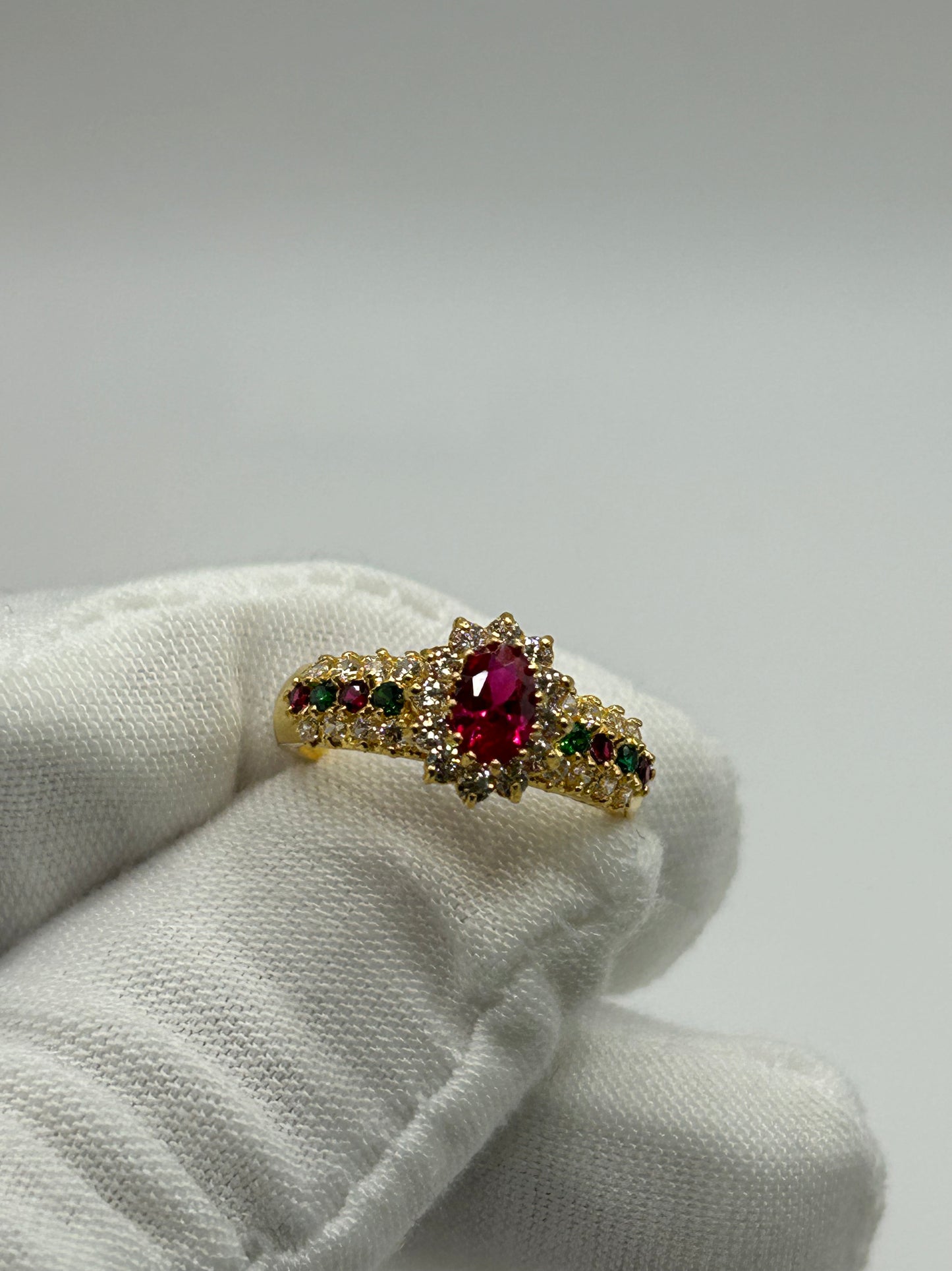 22ct Gold Double Set Ring 7.2 grams Hallmarked Size L