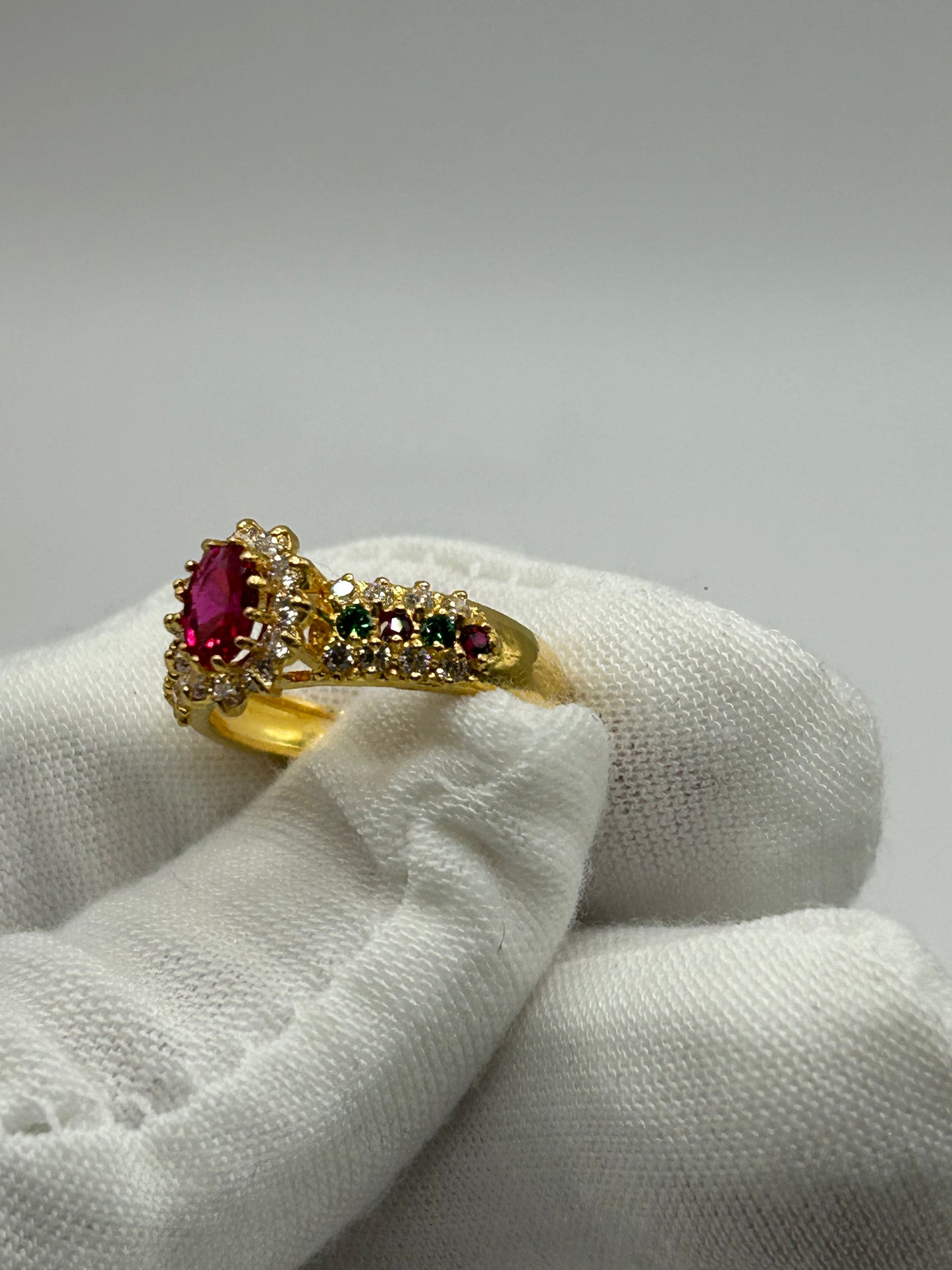 22ct Gold Double Set Ring 7.2 grams Hallmarked Size L