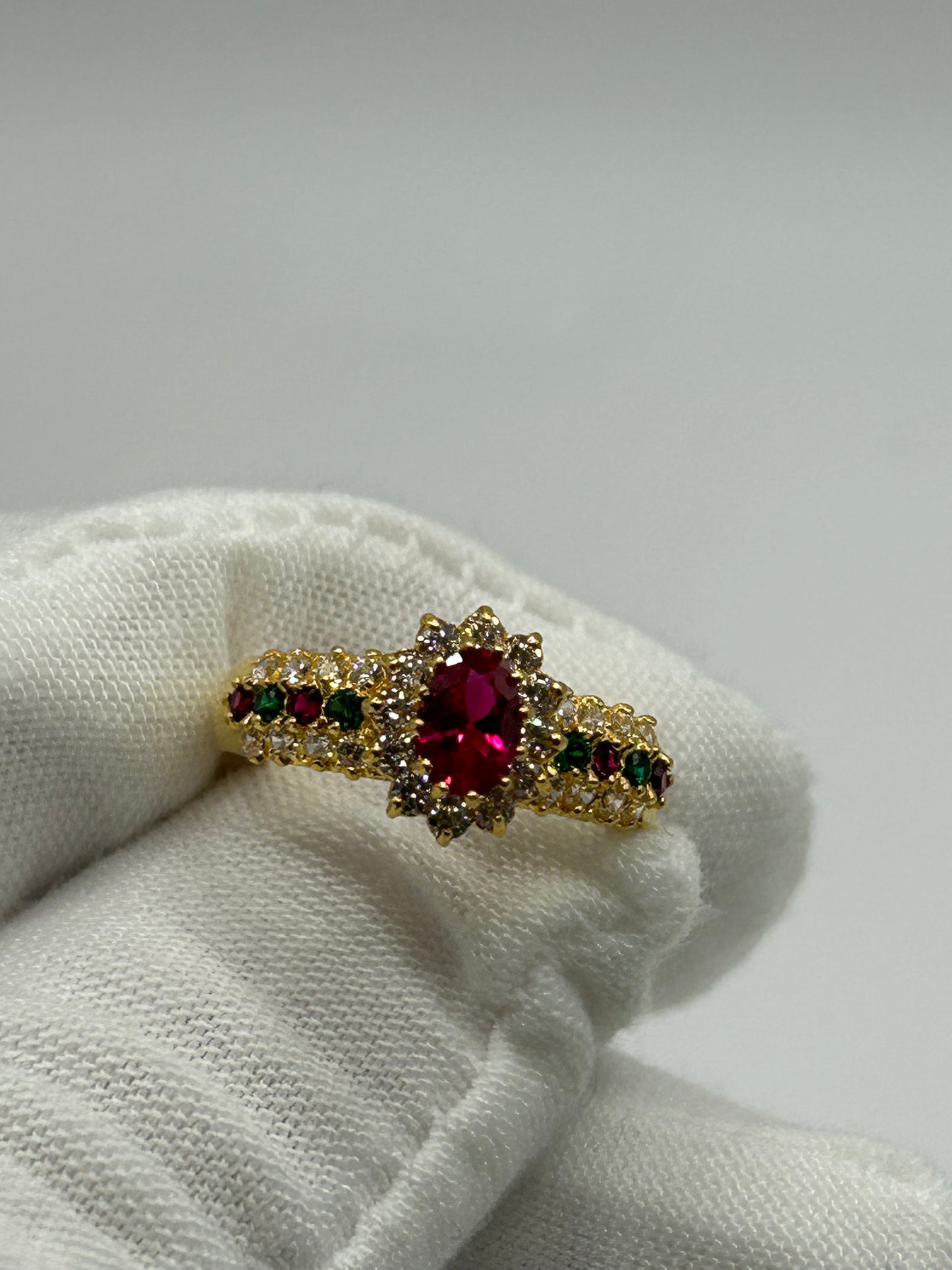 22ct Gold Double Set Ring 7.2 grams Hallmarked Size L