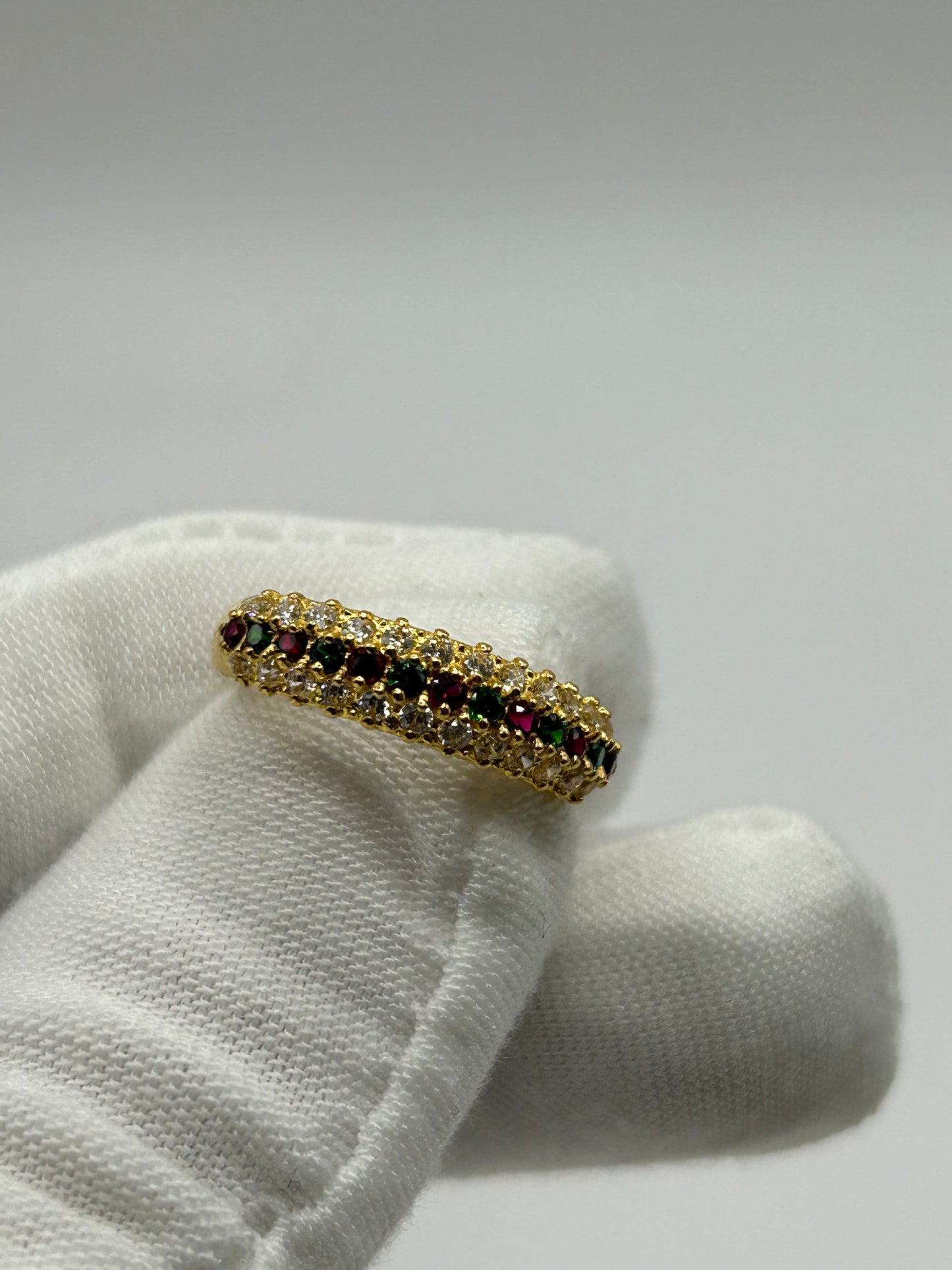 22ct Gold Double Set Ring 7.2 grams Hallmarked Size L