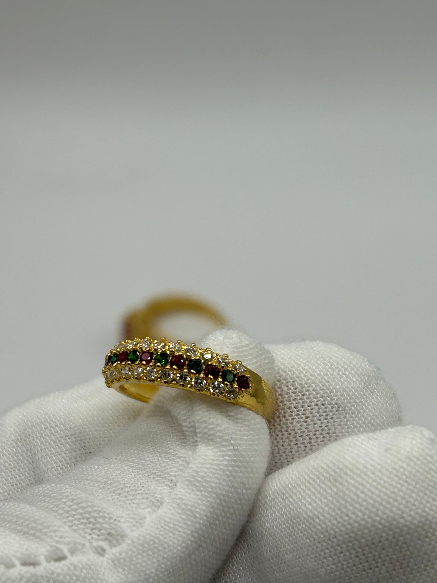 22ct Gold Double Set Ring 7.2 grams Hallmarked Size L
