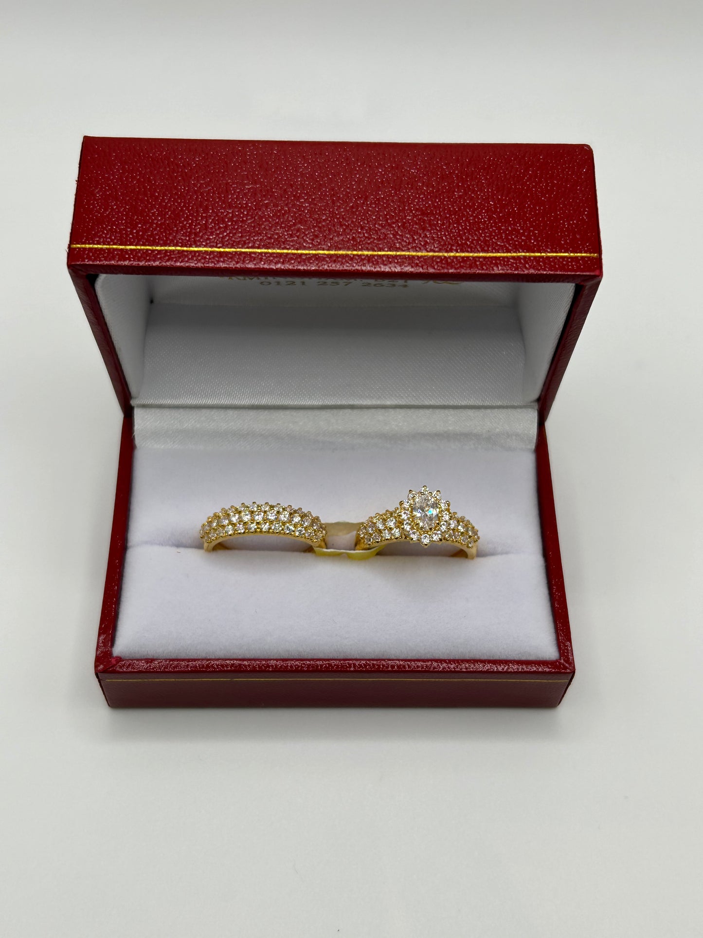 22ct Gold Double Set Ring 7.3 grams Hallmarked Size M