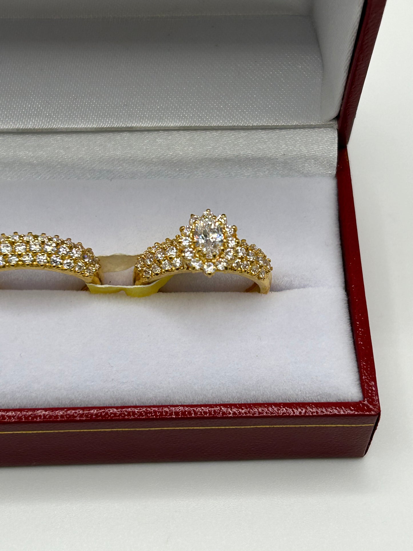 22ct Gold Double Set Ring 7.3 grams Hallmarked Size M