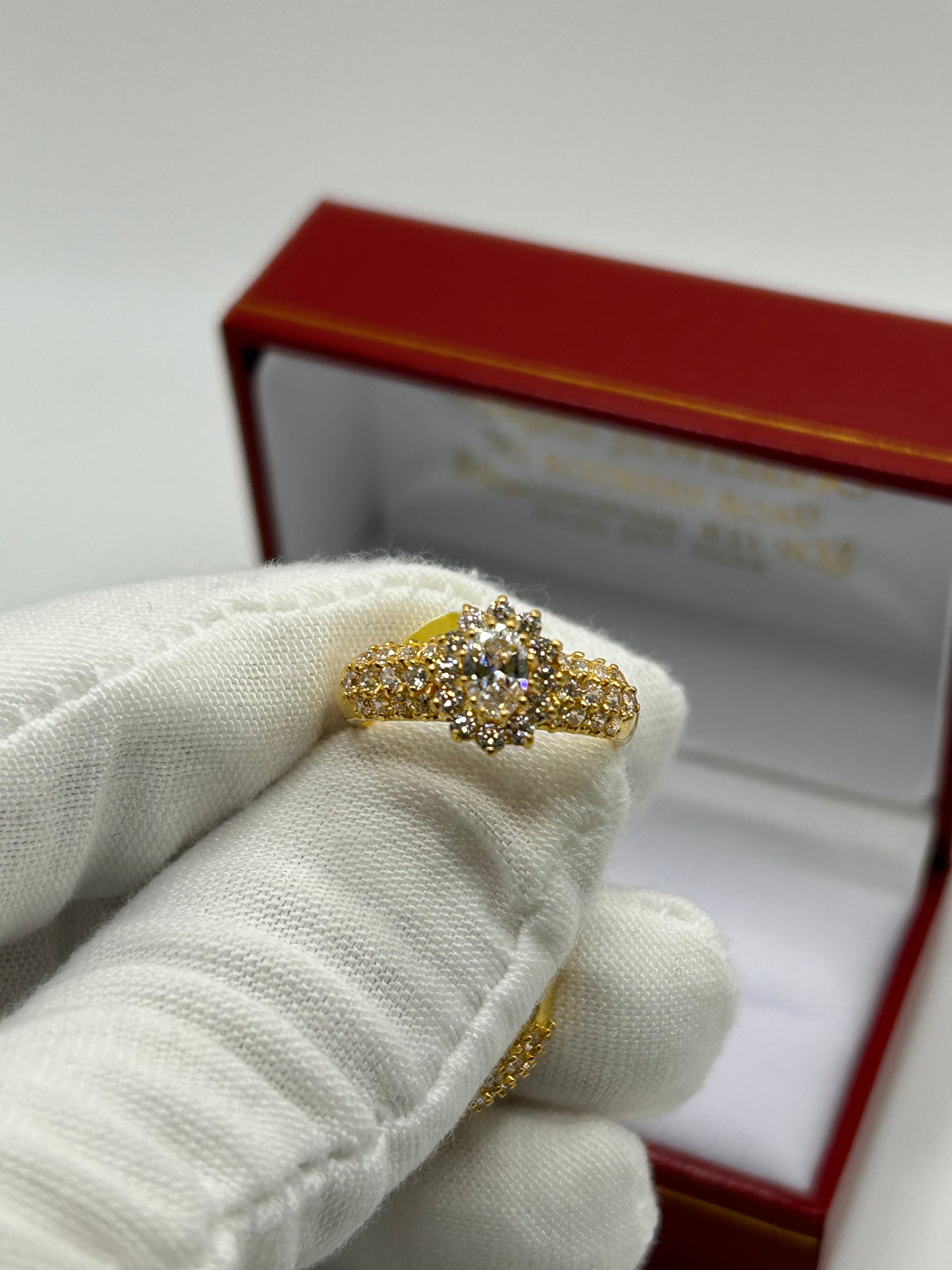 22ct Gold Double Set Ring 7.3 grams Hallmarked Size M