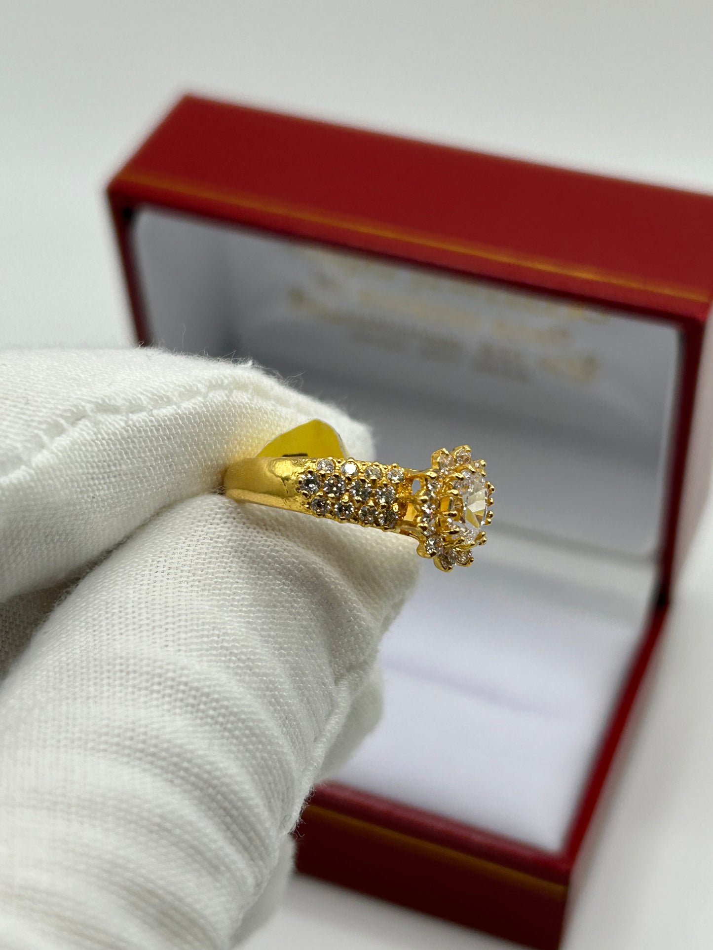 22ct Gold Double Set Ring 7.3 grams Hallmarked Size M