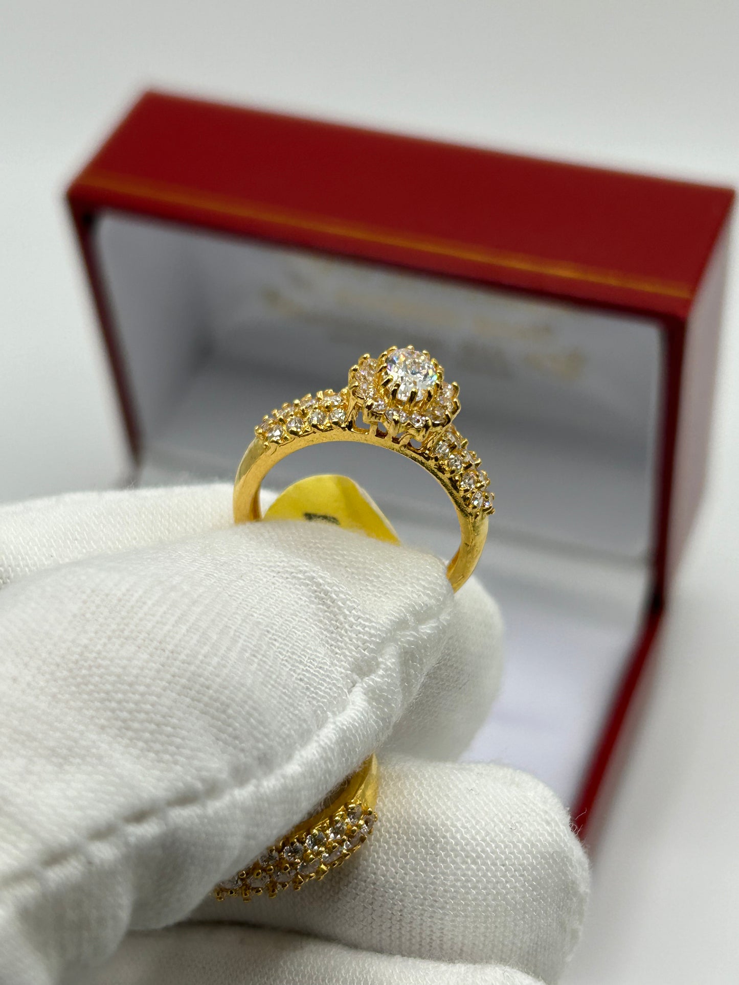 22ct Gold Double Set Ring 7.3 grams Hallmarked Size M
