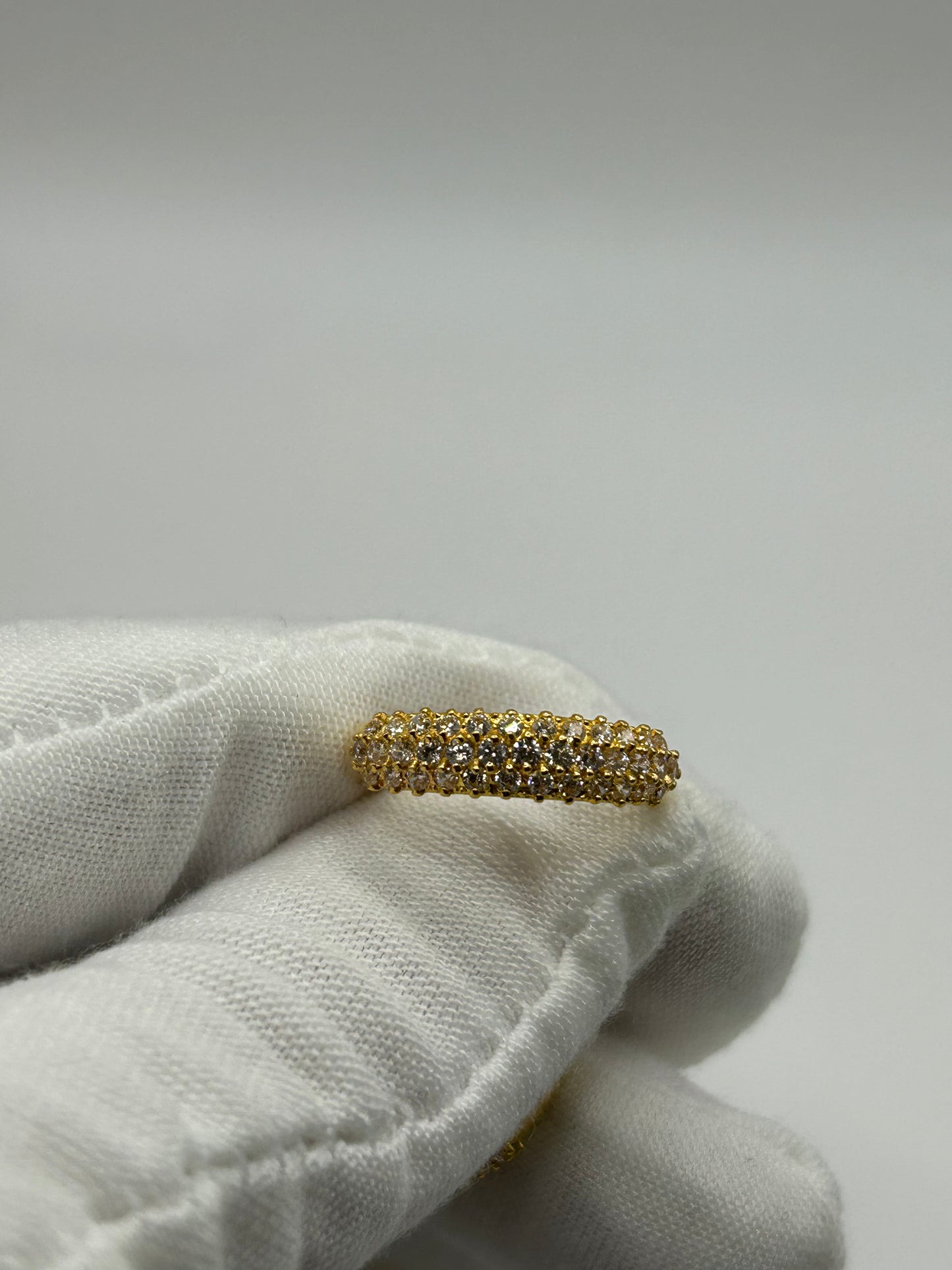 22ct Gold Double Set Ring 7.3 grams Hallmarked Size M