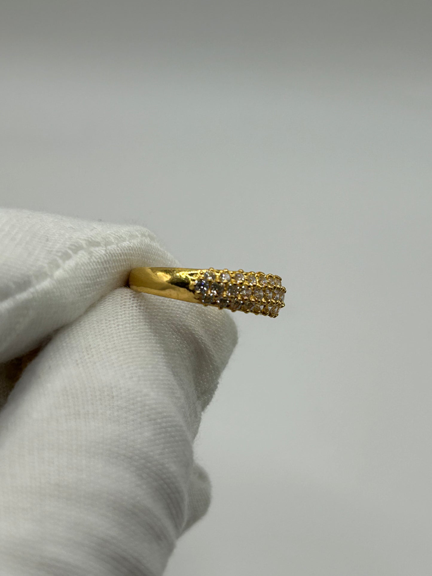 22ct Gold Double Set Ring 7.3 grams Hallmarked Size M