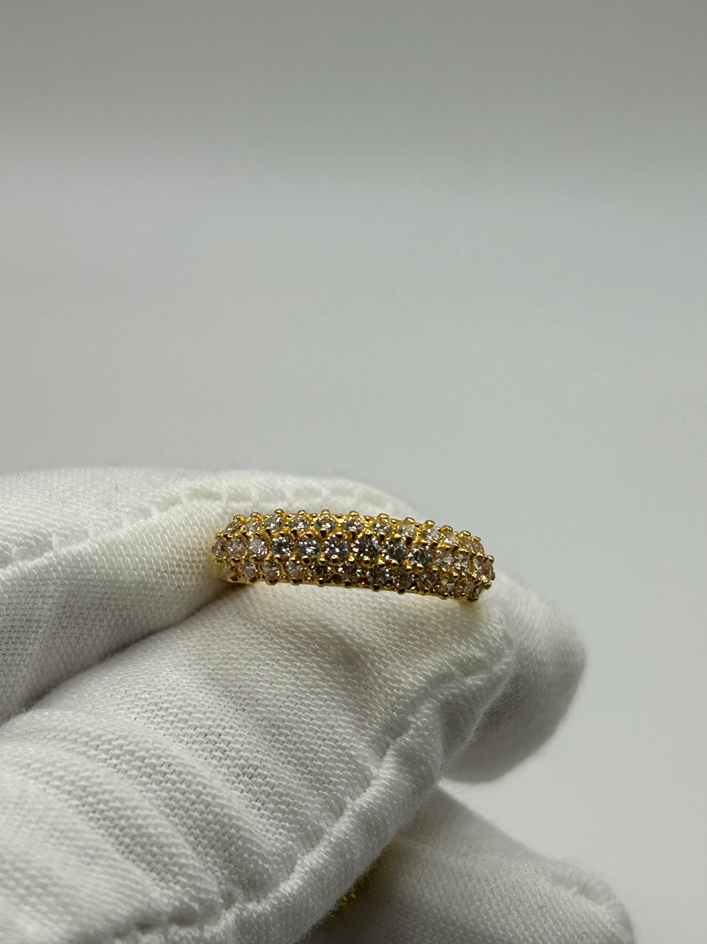 22ct Gold Double Set Ring 7.3 grams Hallmarked Size M