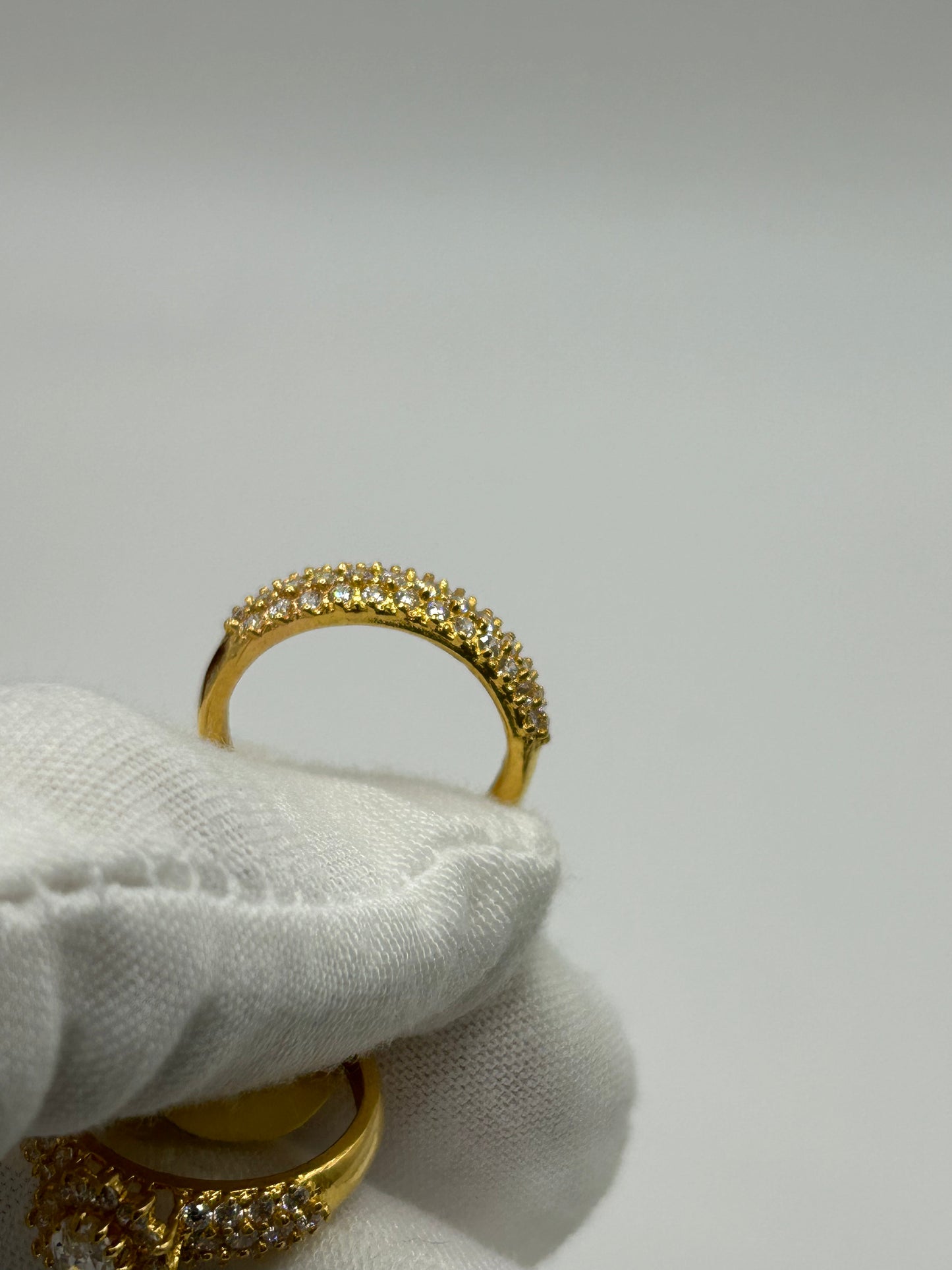 22ct Gold Double Set Ring 7.3 grams Hallmarked Size M