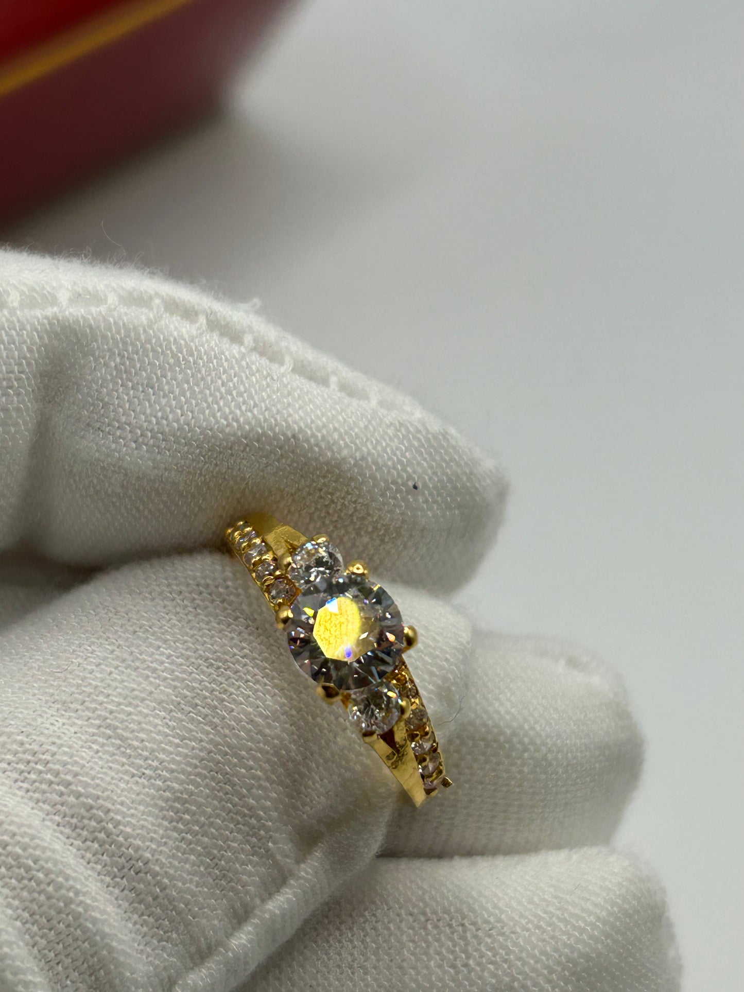 22ct Gold Double Set Ring - 6.0 grams (Hallmarked, Size L)