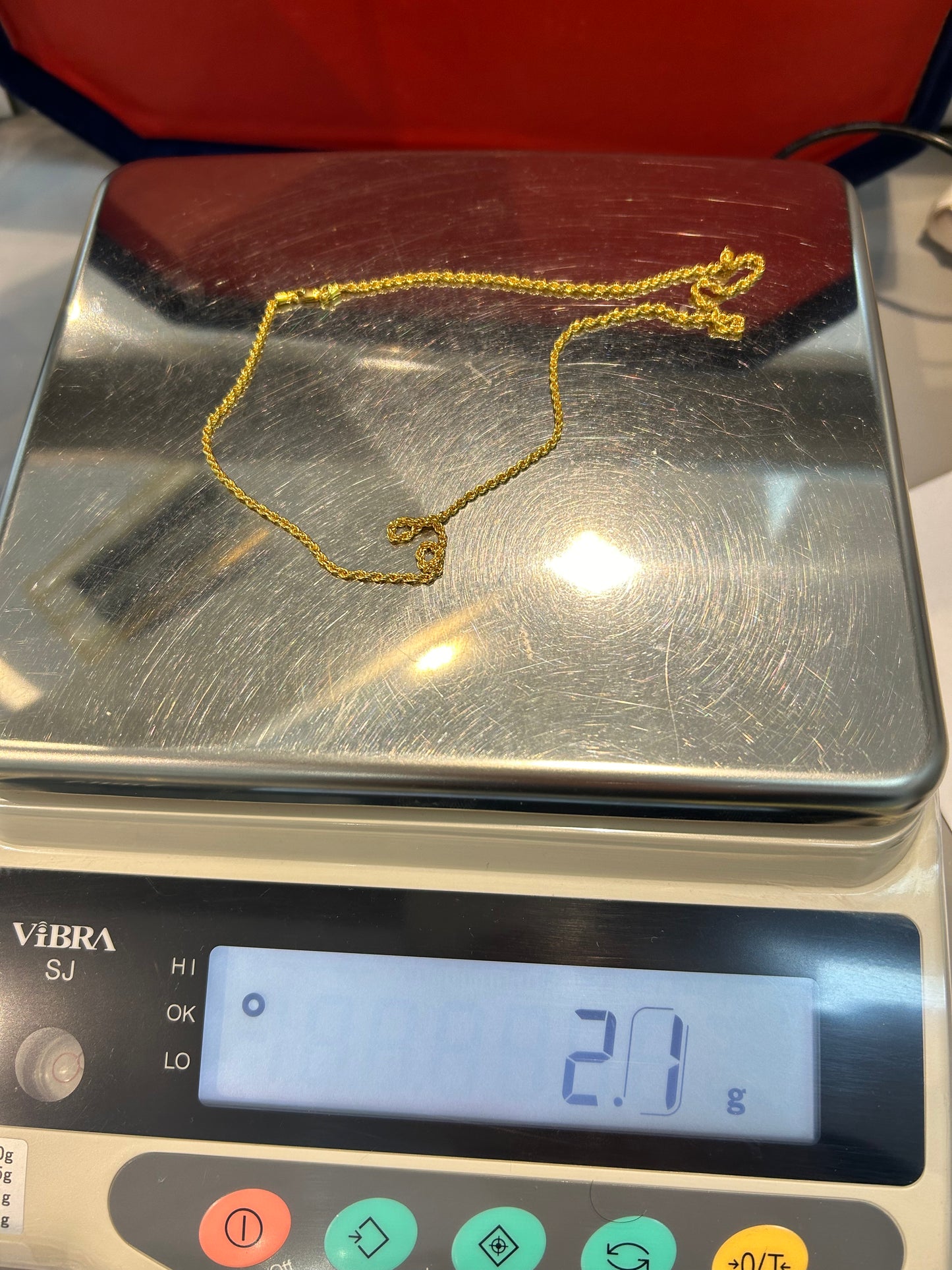 22ct Gold Chain – 2.1g – 16 Inch (Hallmarked)