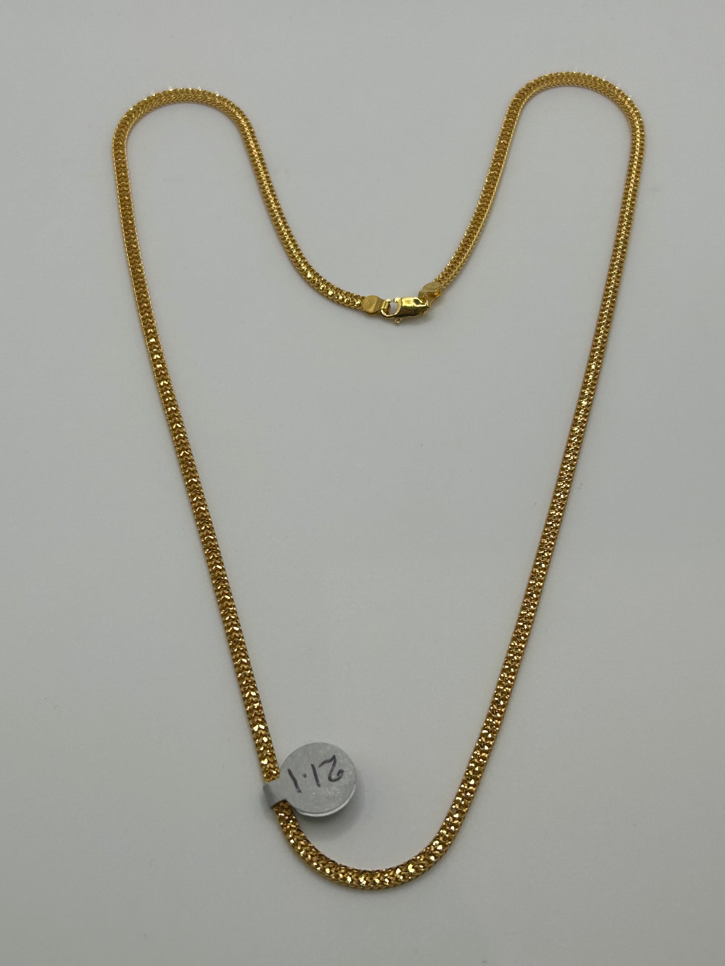 Exquisite 22ct Gold Chain - 21.2 grams, 22 Inches (Hallmarked)
