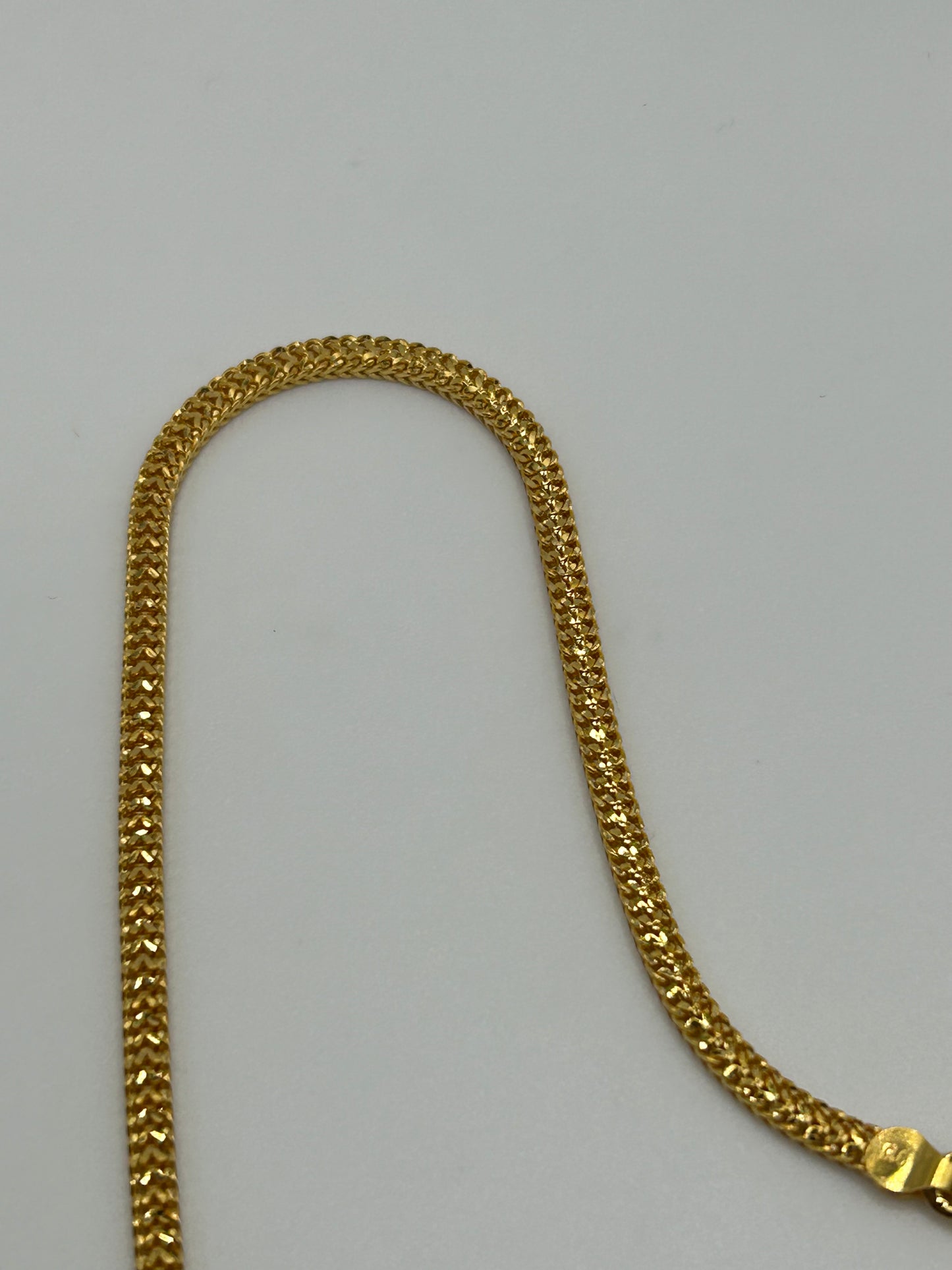 Exquisite 22ct Gold Chain - 21.2 grams, 22 Inches (Hallmarked)