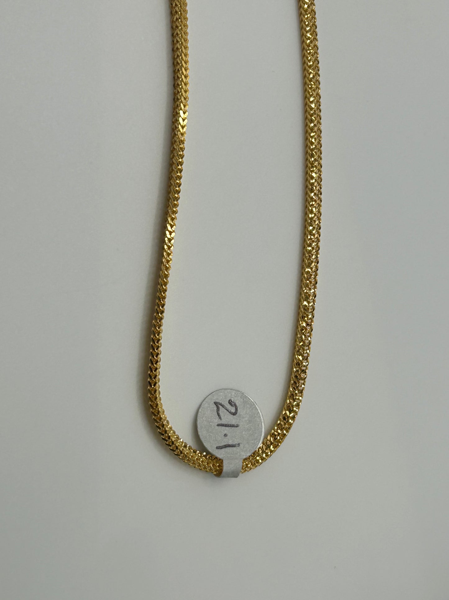 Exquisite 22ct Gold Chain - 21.2 grams, 22 Inches (Hallmarked)