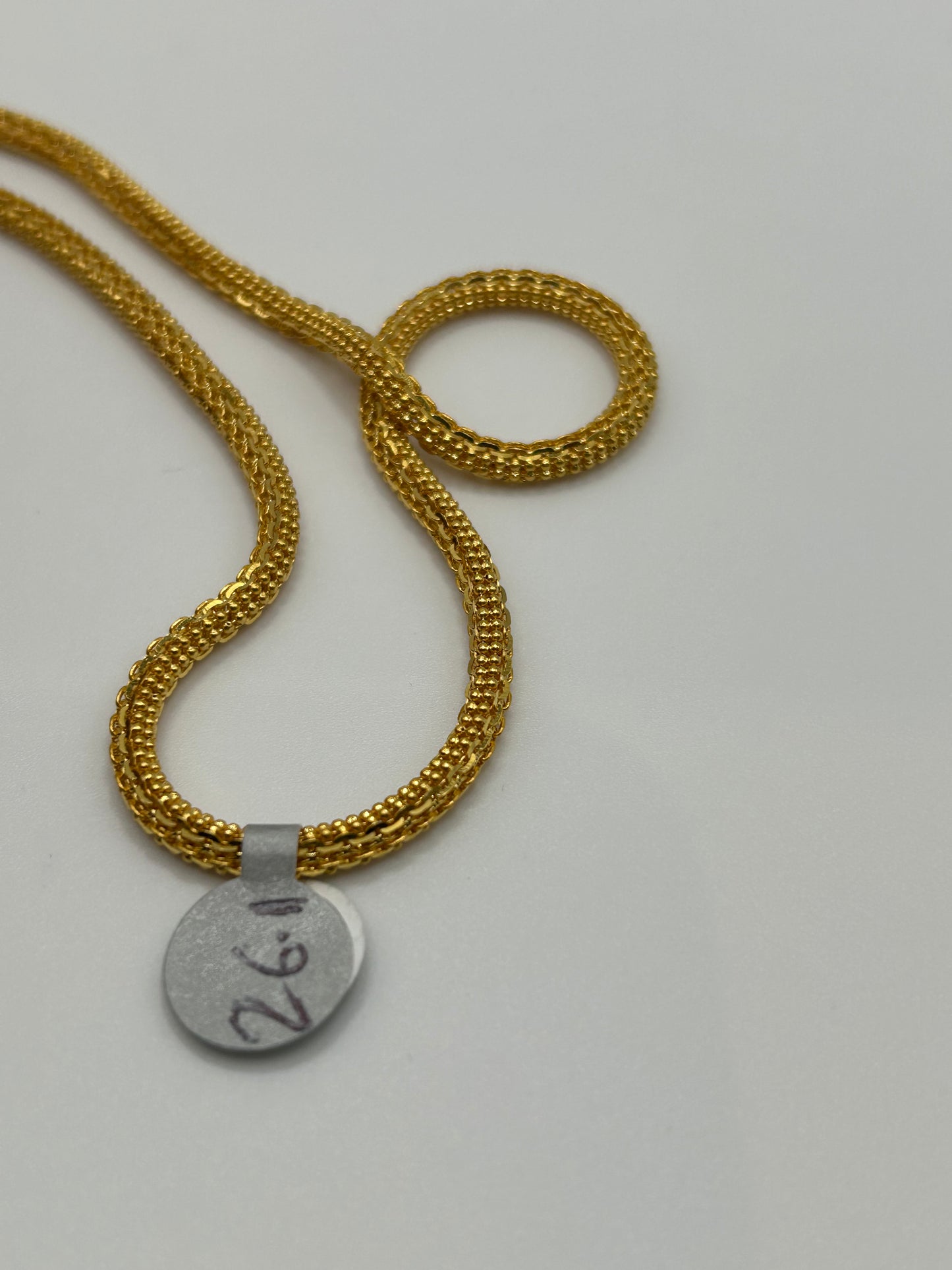 Exquisite 22ct Gold Chain - 26.1 grams, 22 Inches (Hallmarked)