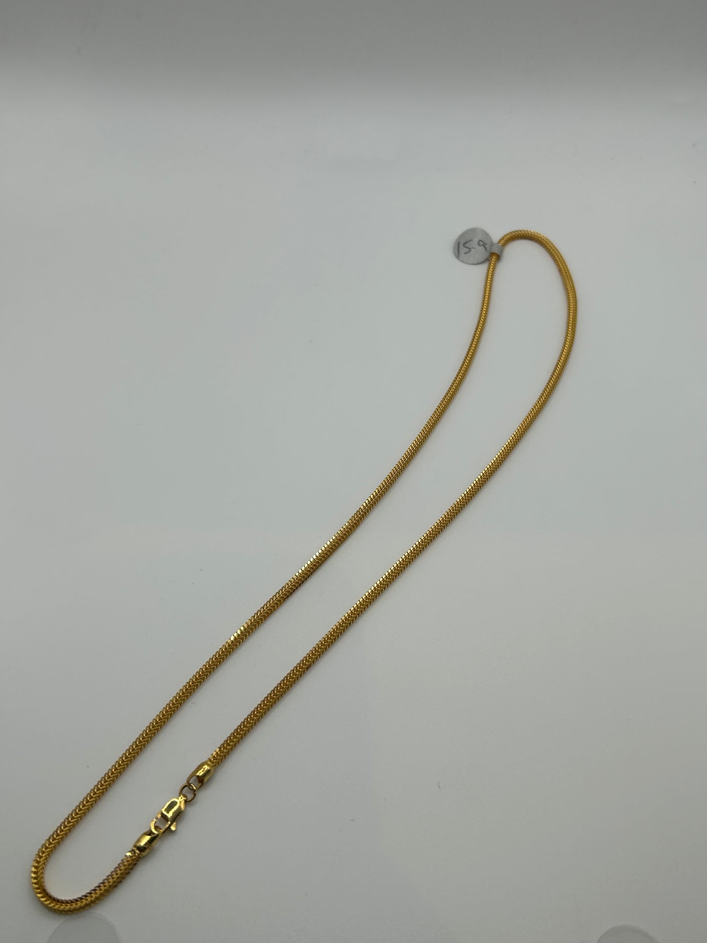 Elegant 22ct Gold Chain - 15.9 grams, 20 Inches (Hallmarked)