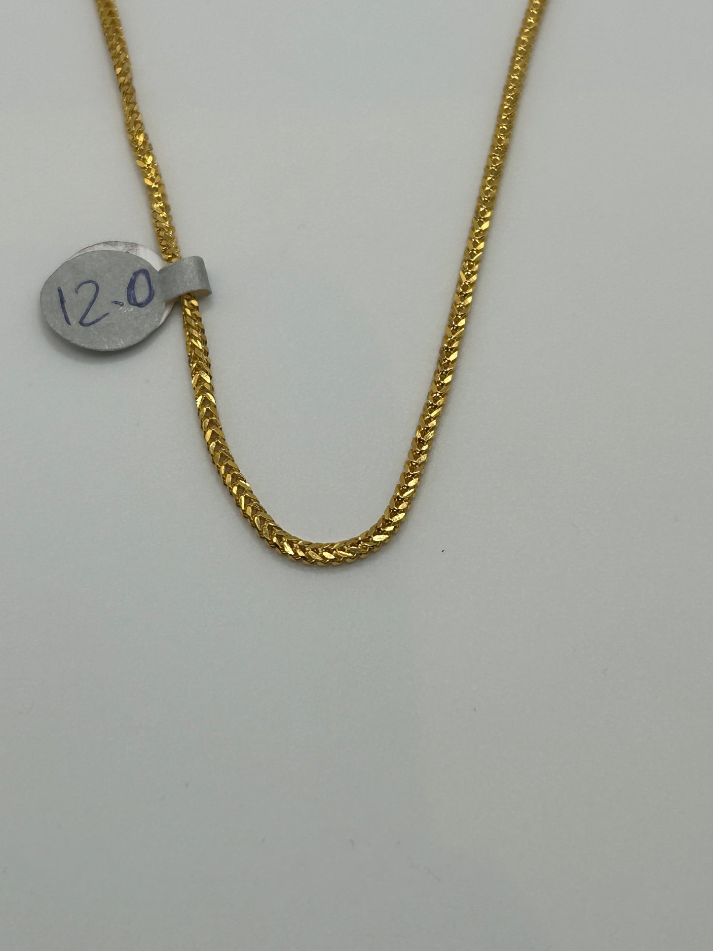 Classic 22ct Gold Chain - 12.0 grams, 20 Inches (Hallmarked)