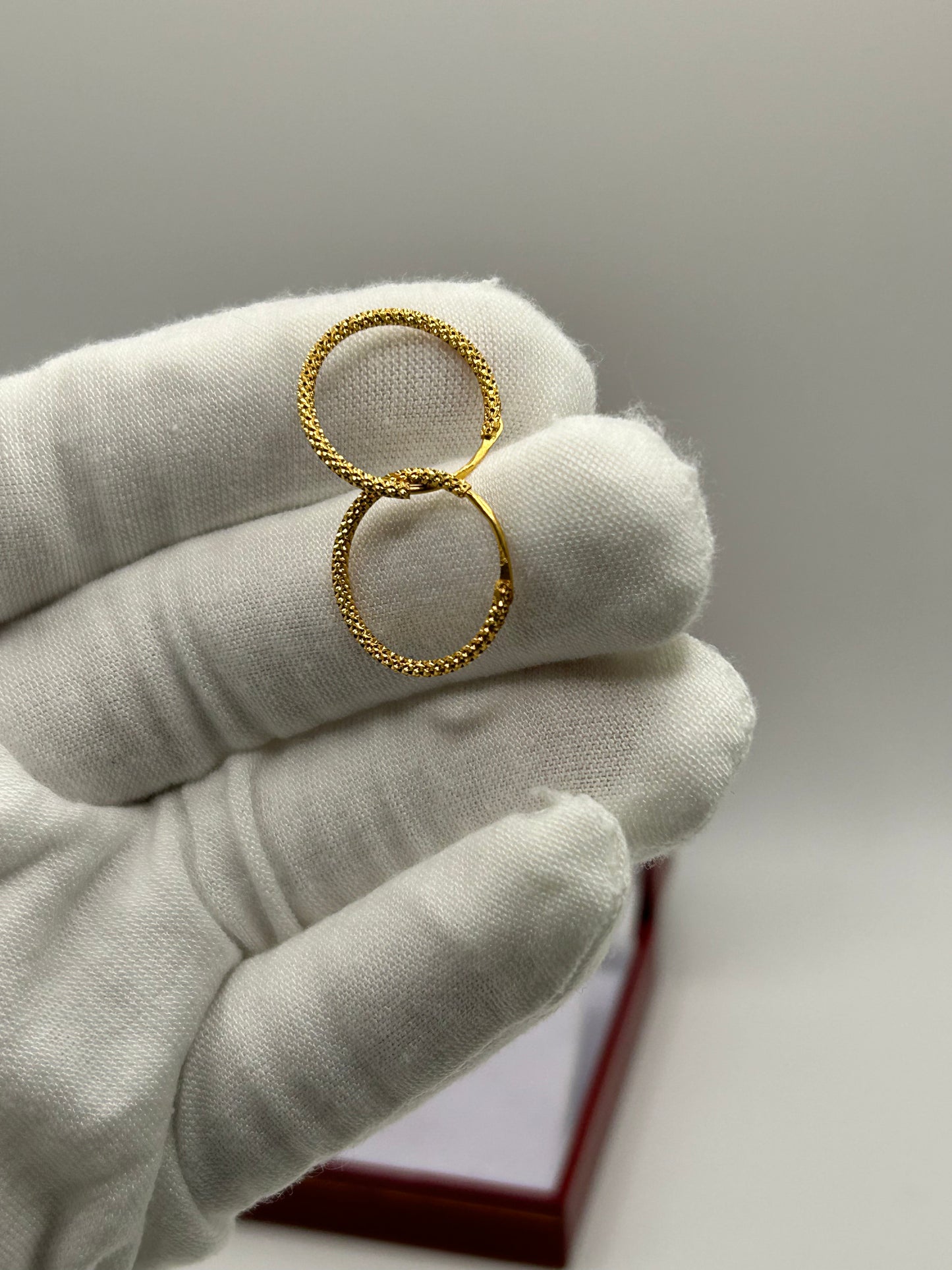 22ct gold earrings 1.6 grams hallmarked