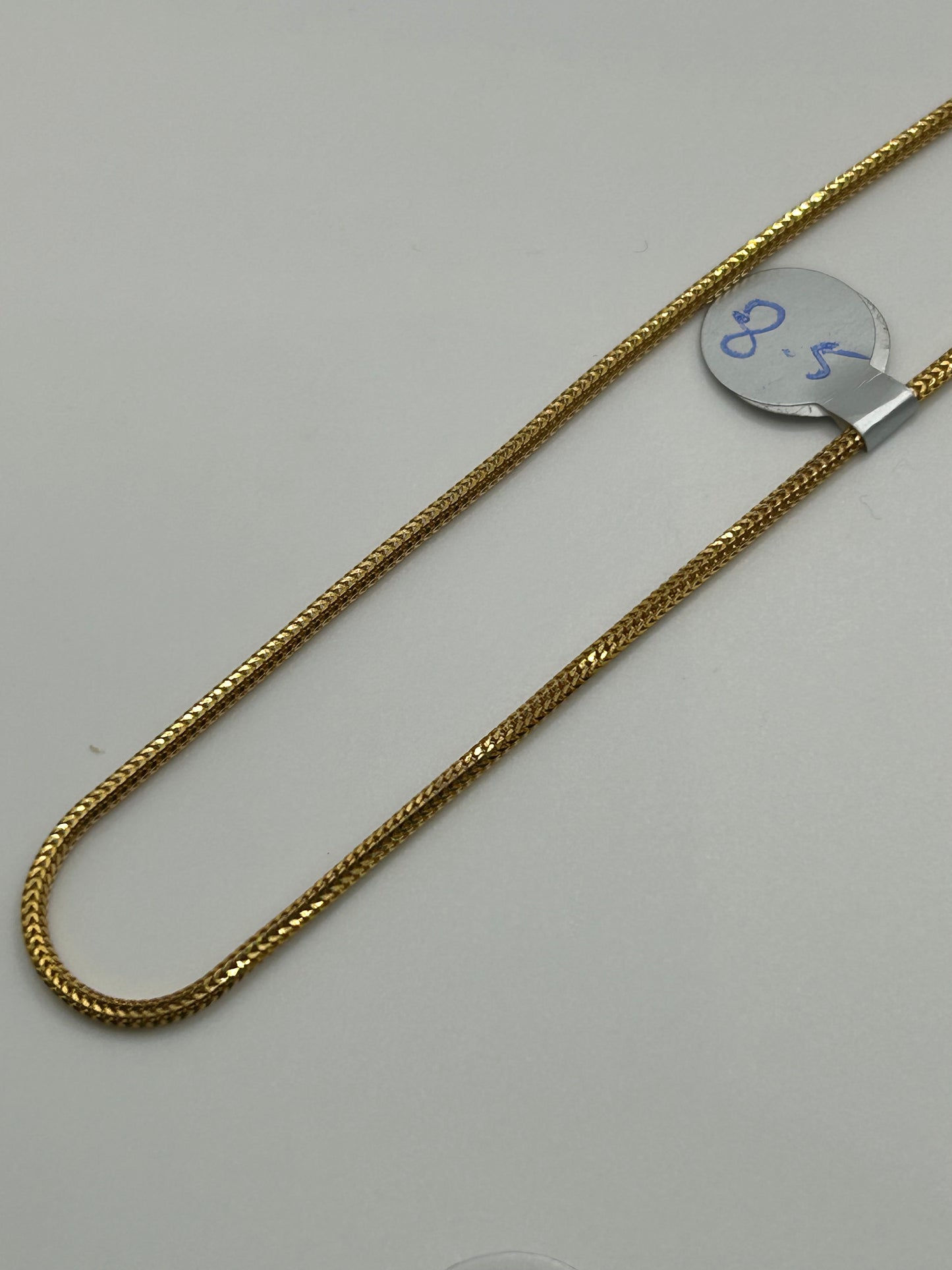 22ct Gold Chain 8.5 grams 20 inch Hallmarked