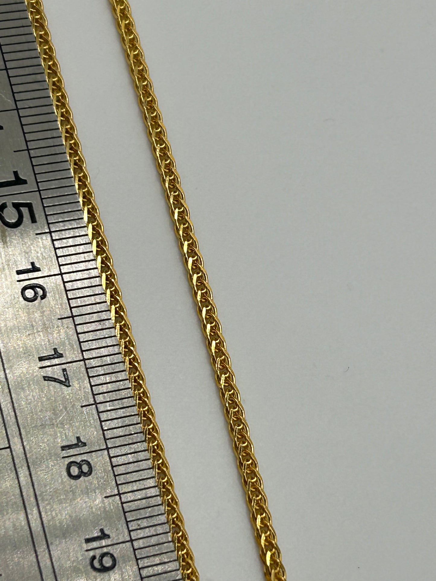 22ct Gold Chain - 9.5 grams, Solid, 22 Inch Hallmarked