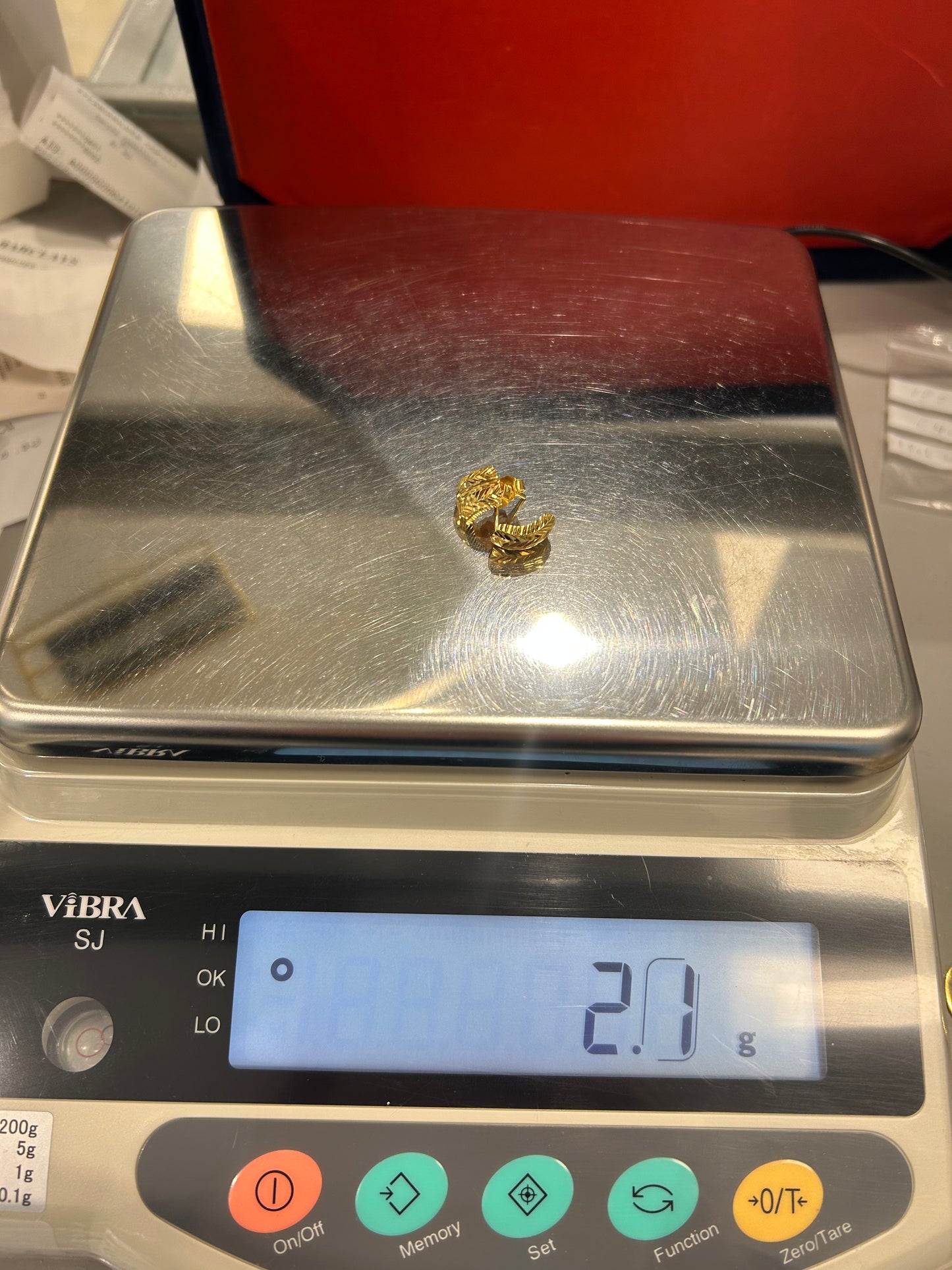 22ct Gold Stud Earrings – 2.1g (Hallmarked)