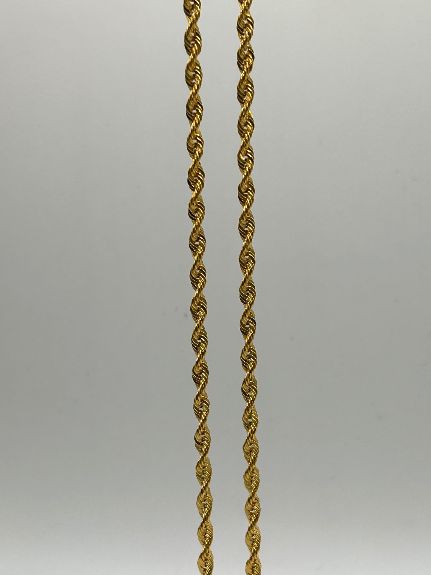 22ct Gold Rope Chain 10.4 grams Hallmarked Hollow