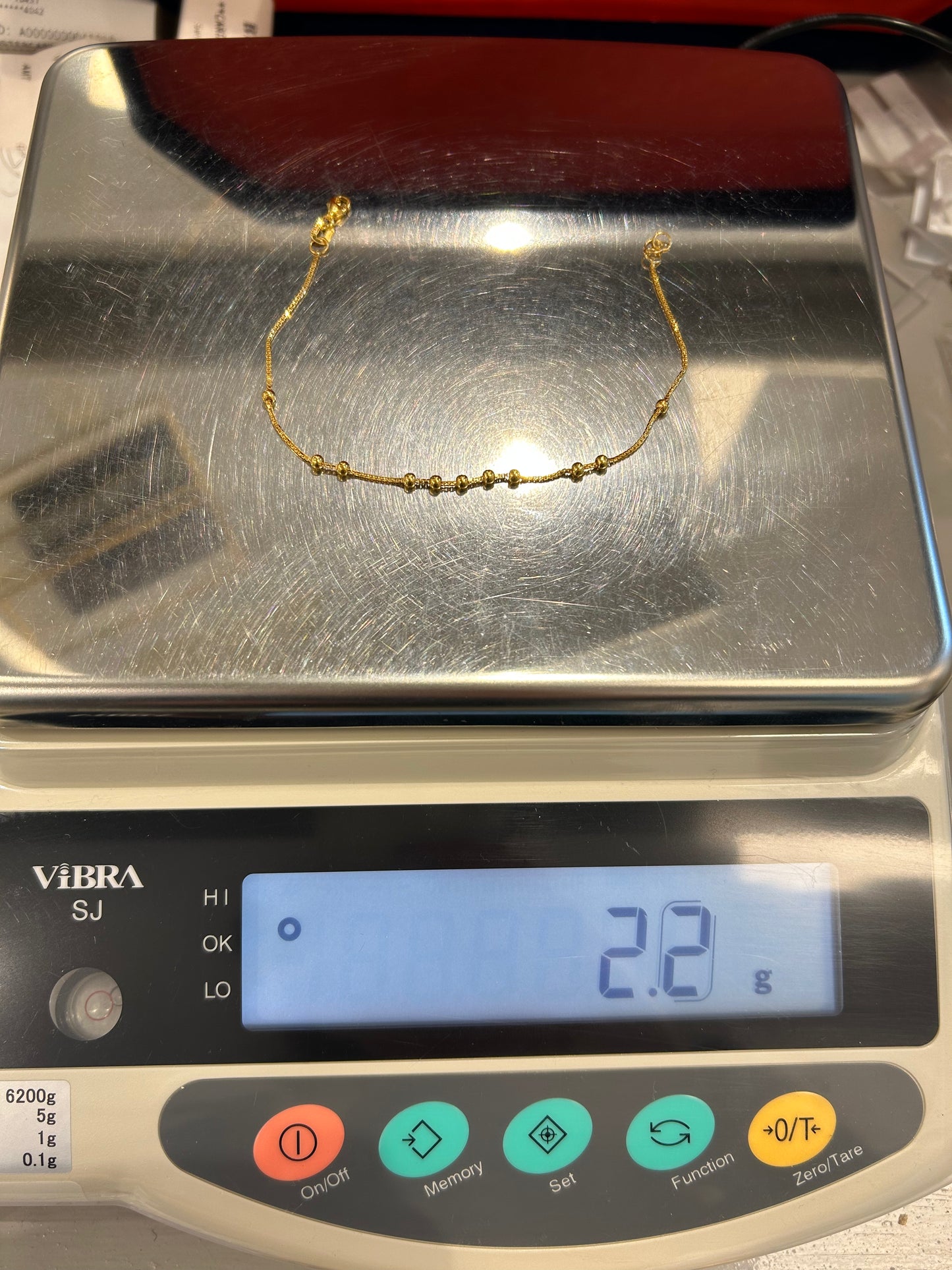 22ct Gold Ladies Bracelet – 2.2g – 7.5 Inches (Hallmarked)